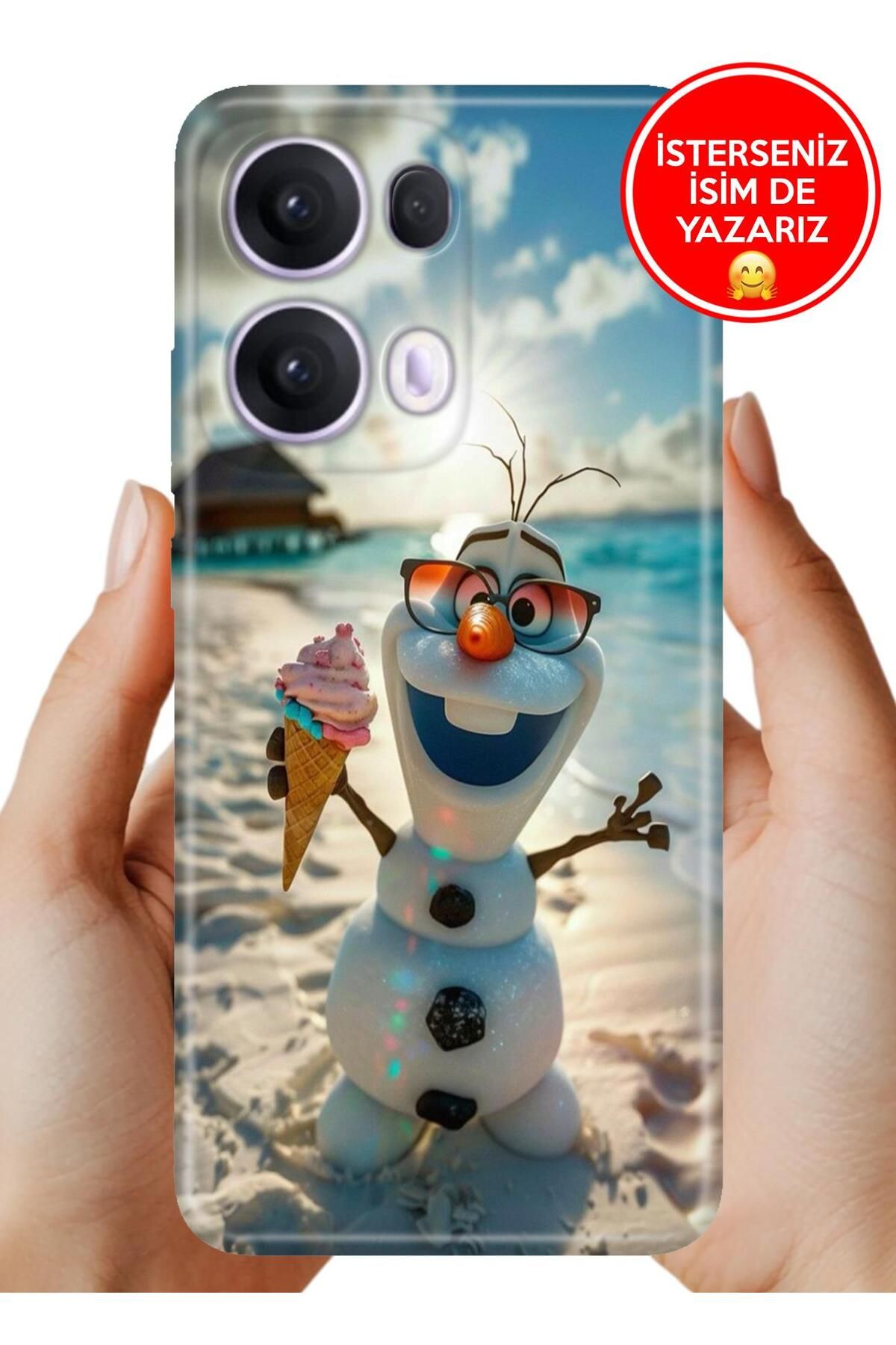 OPPO Reno 13 Pro Kılıf Oppo Reno 13 Pro A Kalite Baskılı Art Silikon Olaf