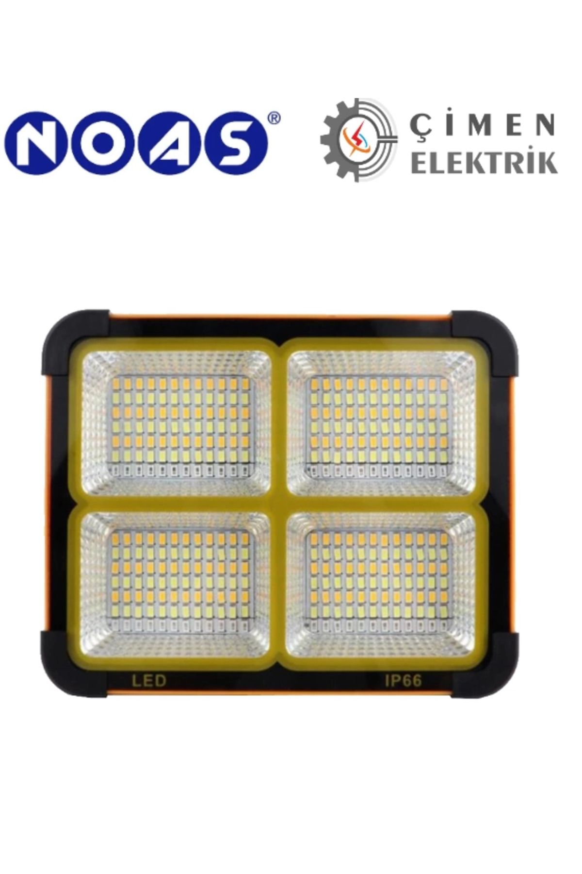 MT29 GİYİM NOAS YL71 0409 S 400W Solar Led Projektör Taşınabilir
