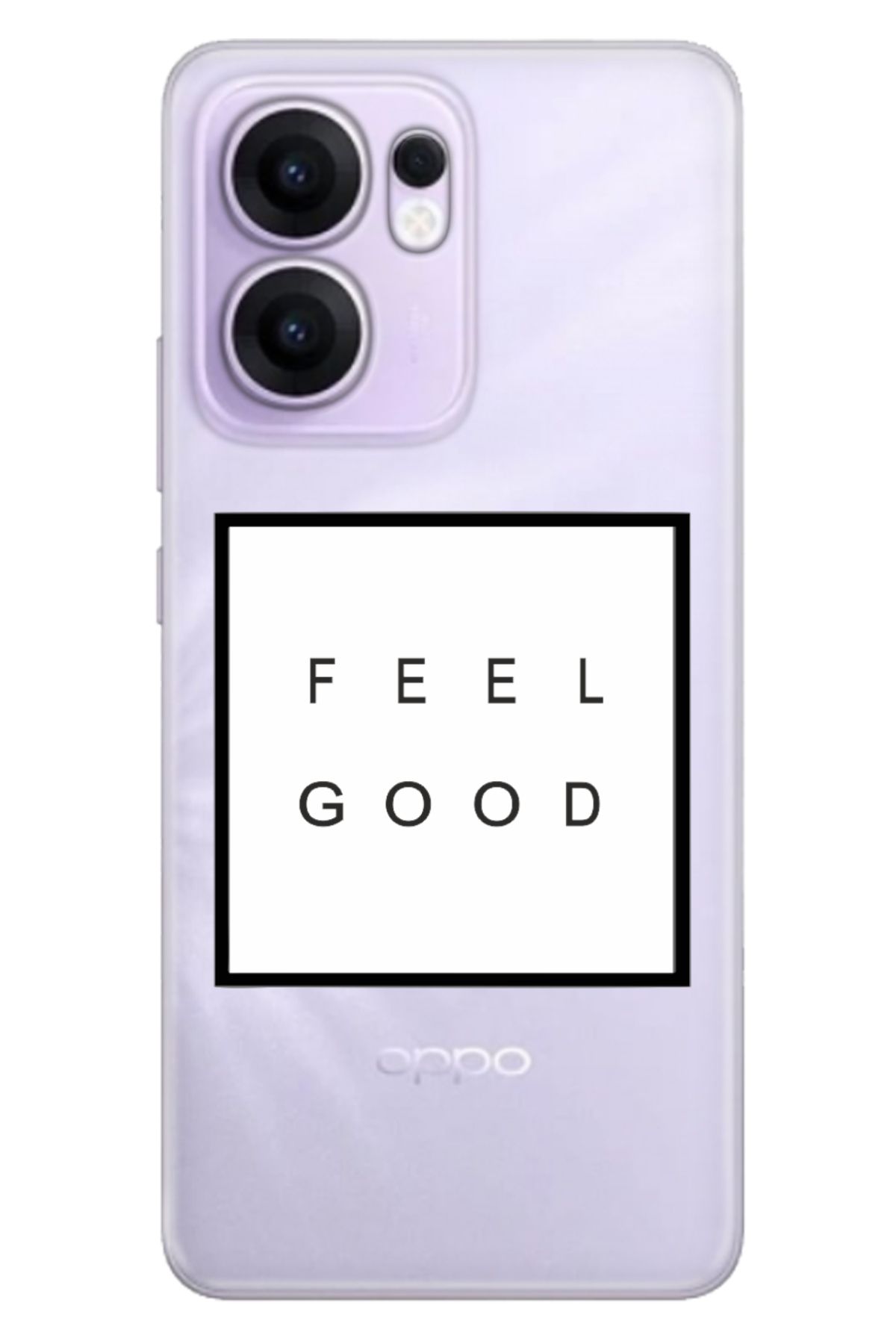 OPPO Reno 13F 5G Kılıf Dekoratif Silikon Baskılı Kapak Feel Good