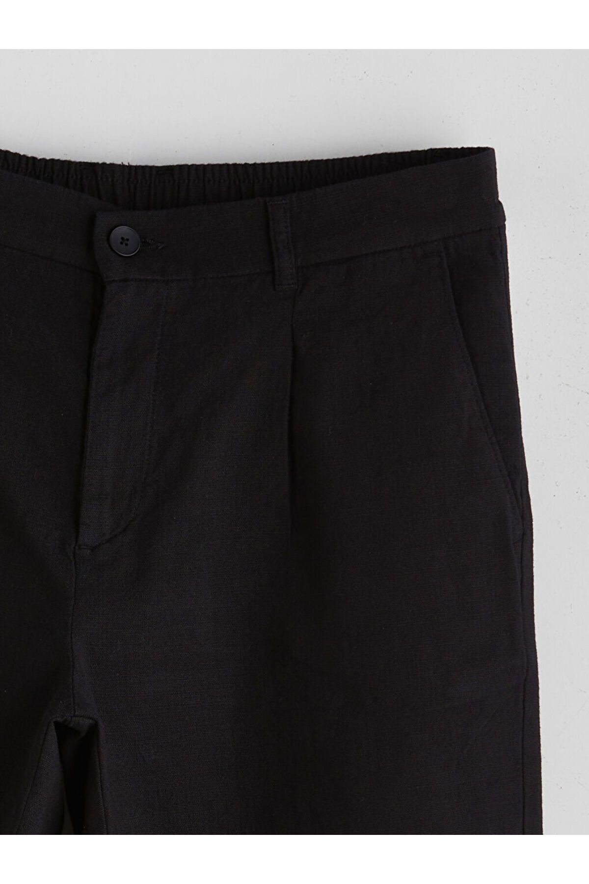 LC Waikiki-Μαύρο ανδρικό σορτς Standard Fit 7