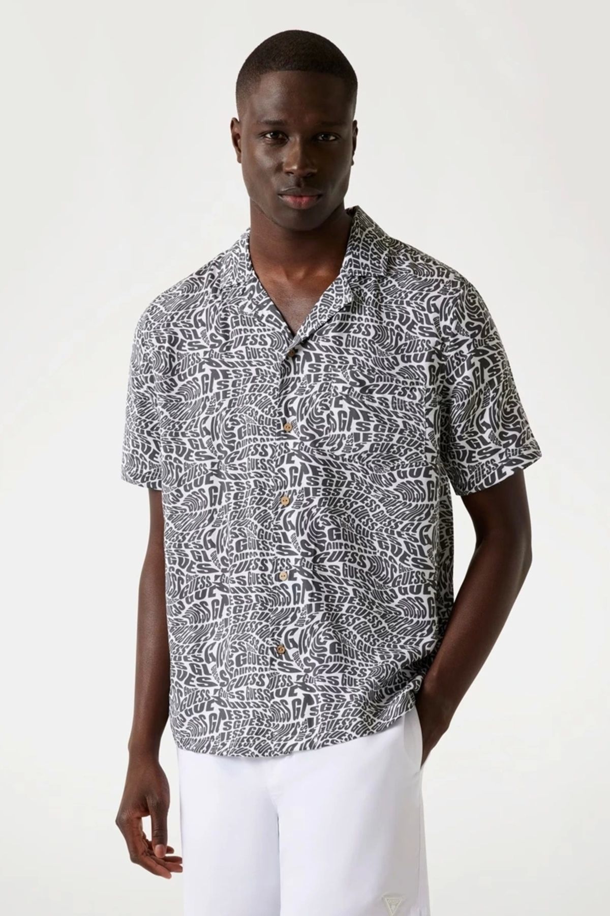 Guess SS BOWLING AOP SHIRT