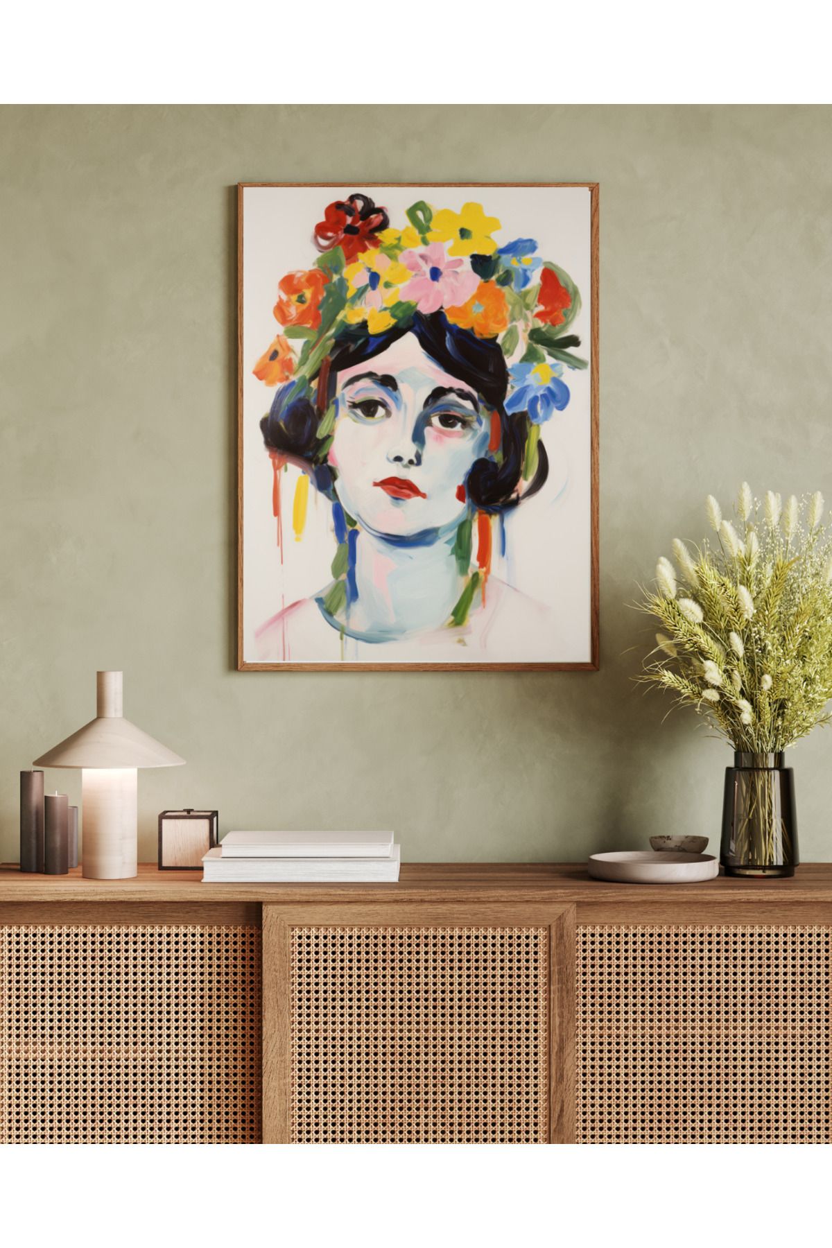 woodhomeworks tek parça salon ofis dekor tablo