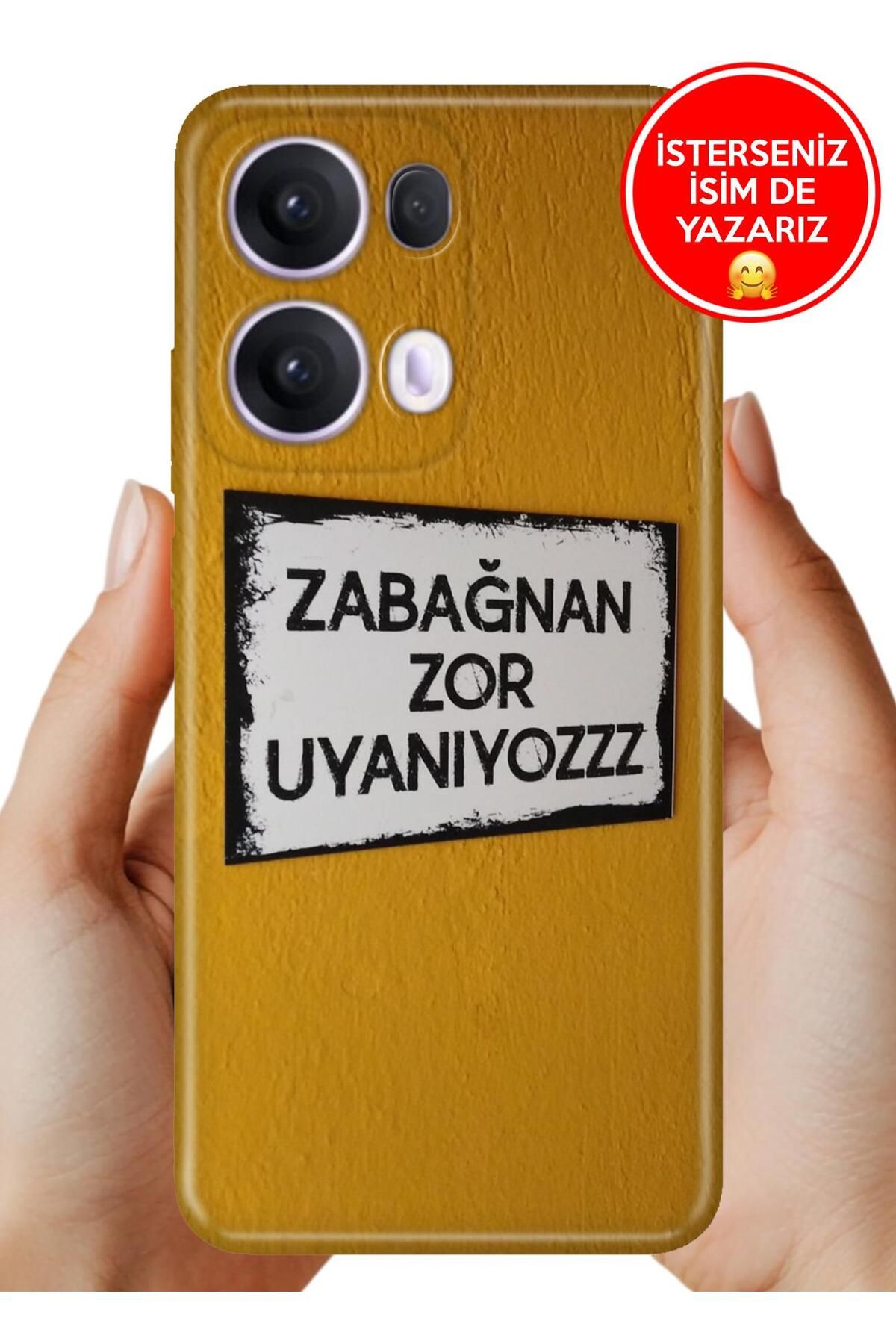 OPPO Reno 13 Pro Kılıf Oppo Reno 13 Pro A Kalite Baskılı Art Silikon Zor Uyanıyoruz