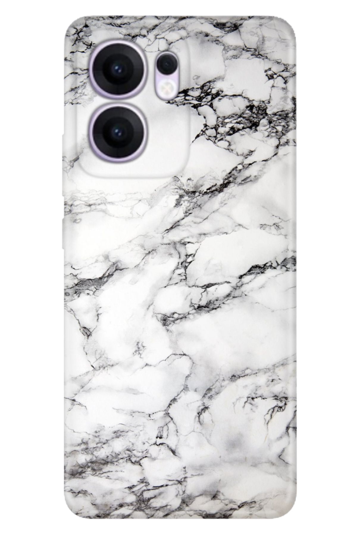 OPPO Reno 13F 5G Kılıf Renkli Silikon Baskılı TPU Banyo Mermer