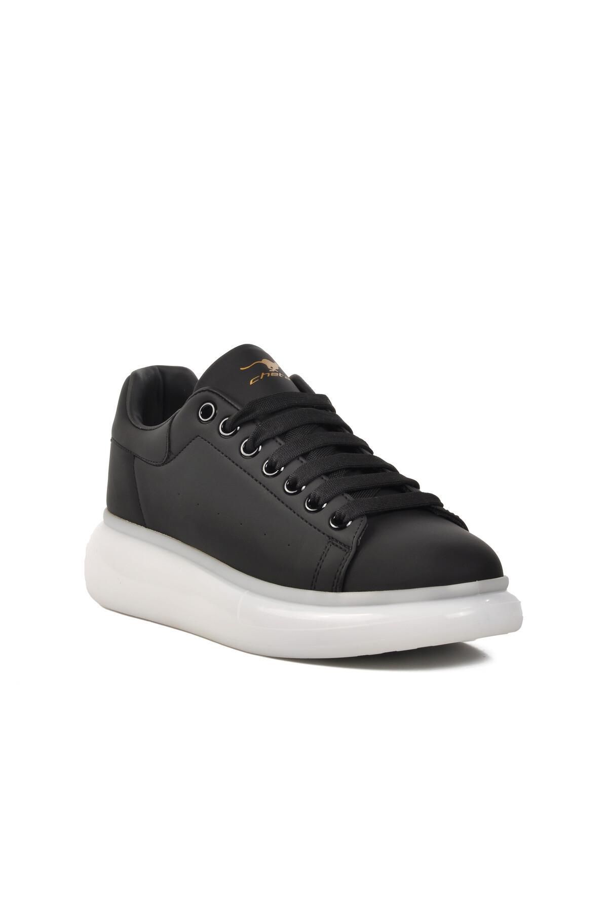 WALKWAY Madrid Memory Foam Siyah-Beyaz Erkek Sneaker Cheta