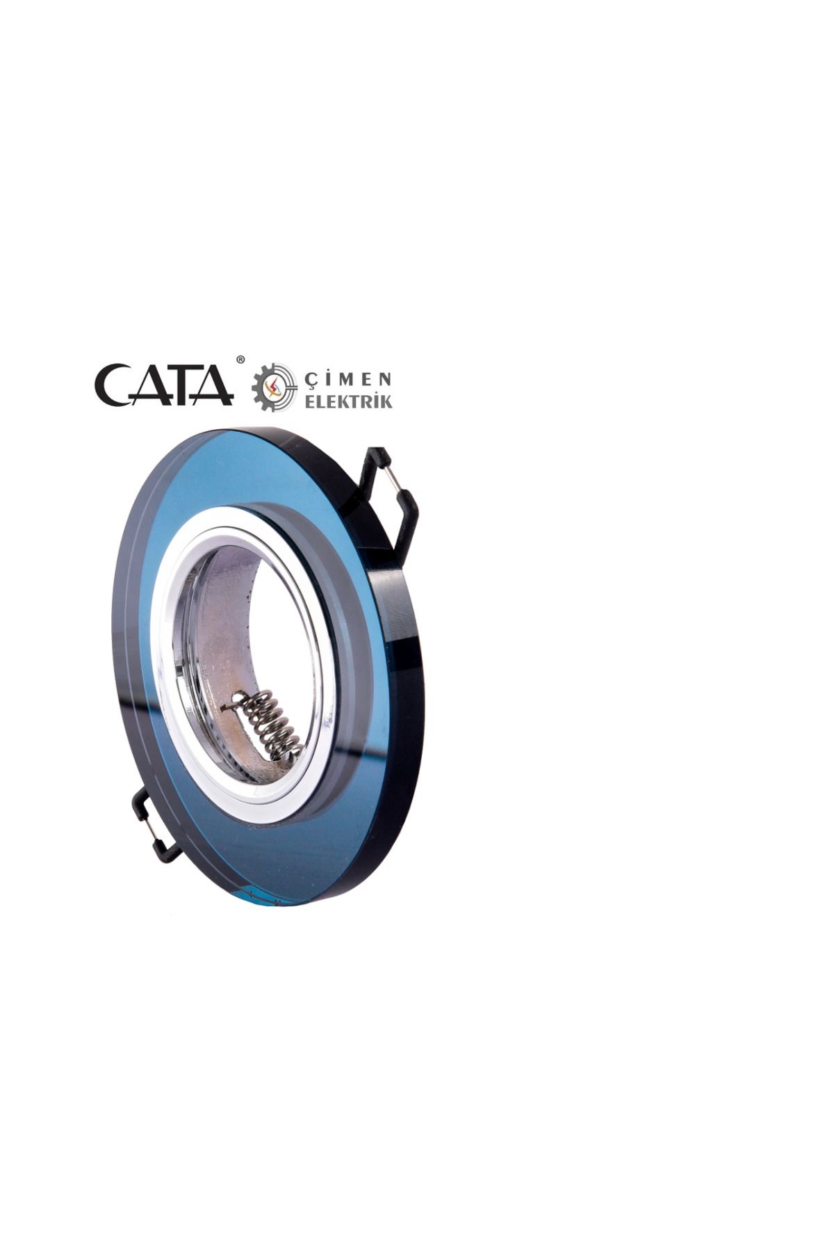 MELFSHOP CATA CT 6646 Zambak Dekoratif Kristal Cam Spot Kasası