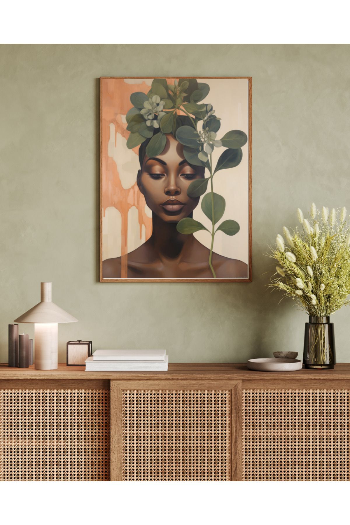 woodhomeworks tek parça salon ofis dekor tablo