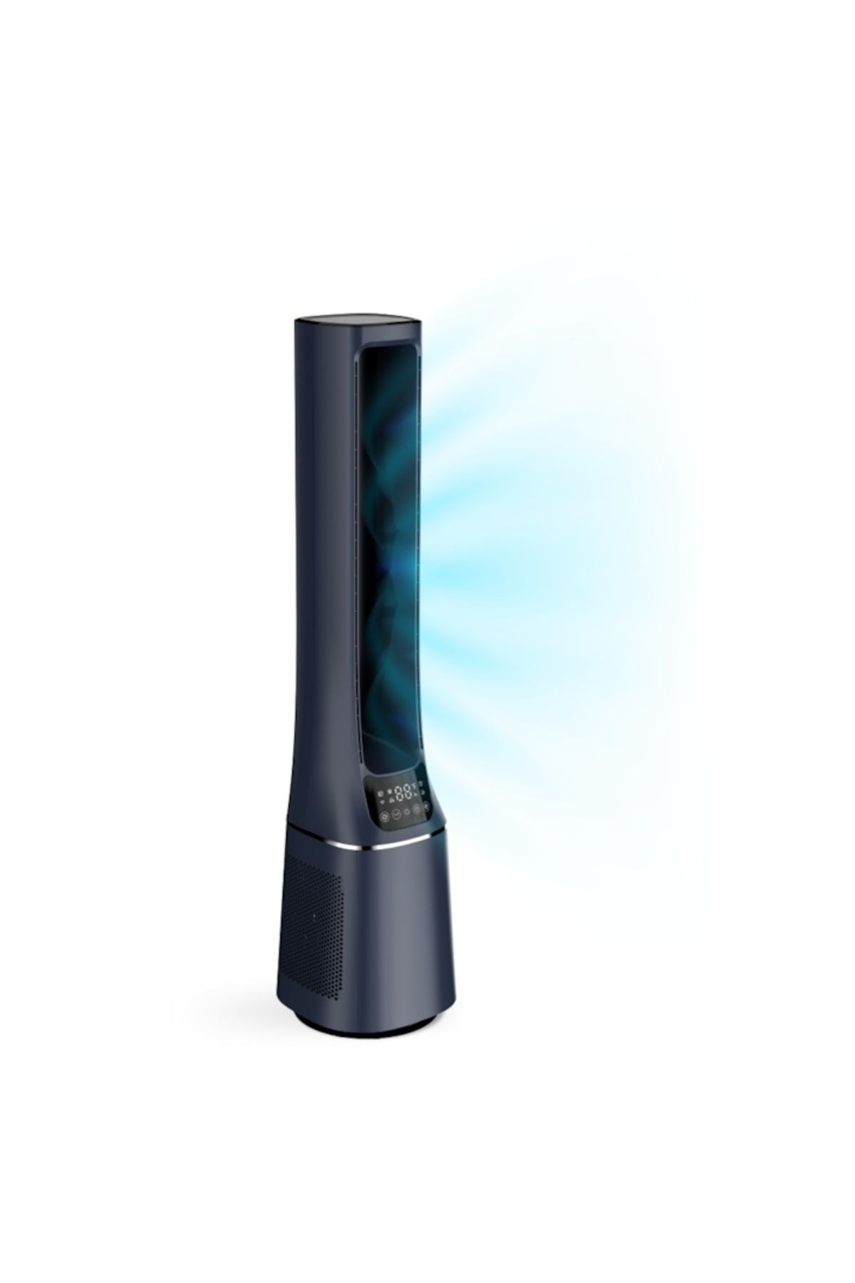Midea-Ams150-pbw Air Purifying Tower Fan, Smart Wifi, Remote Control, H13 Hepa Filter, Ion Mode 2