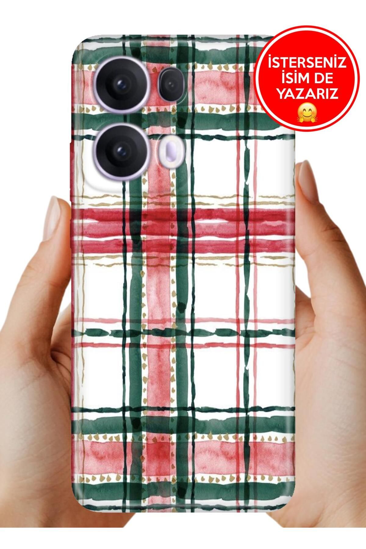 OPPO Reno 13 Pro Kılıf Oppo Reno 13 Pro Lüks Desenli Silikon Cover Case Forest