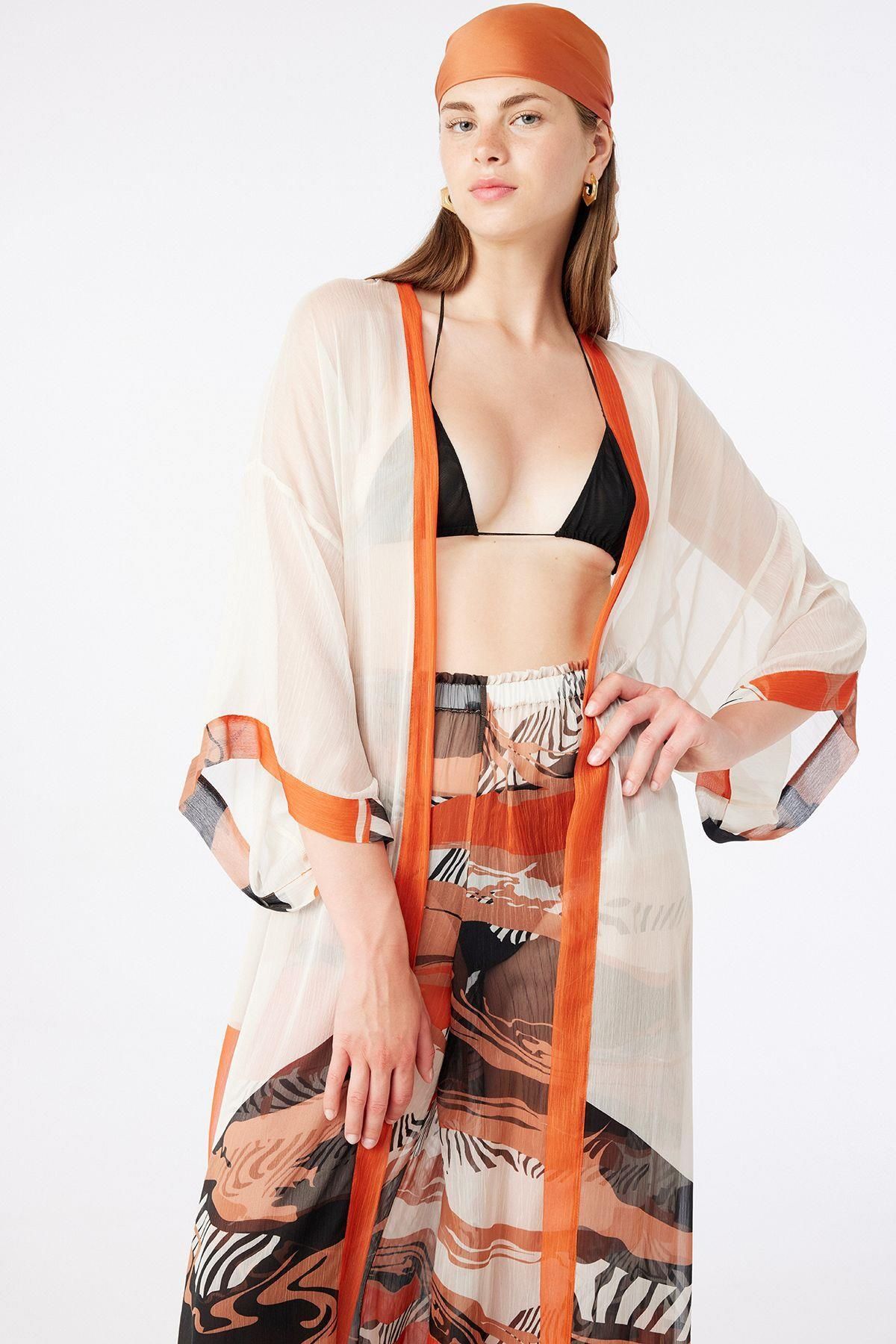 Rue Studio Desenli Kimono