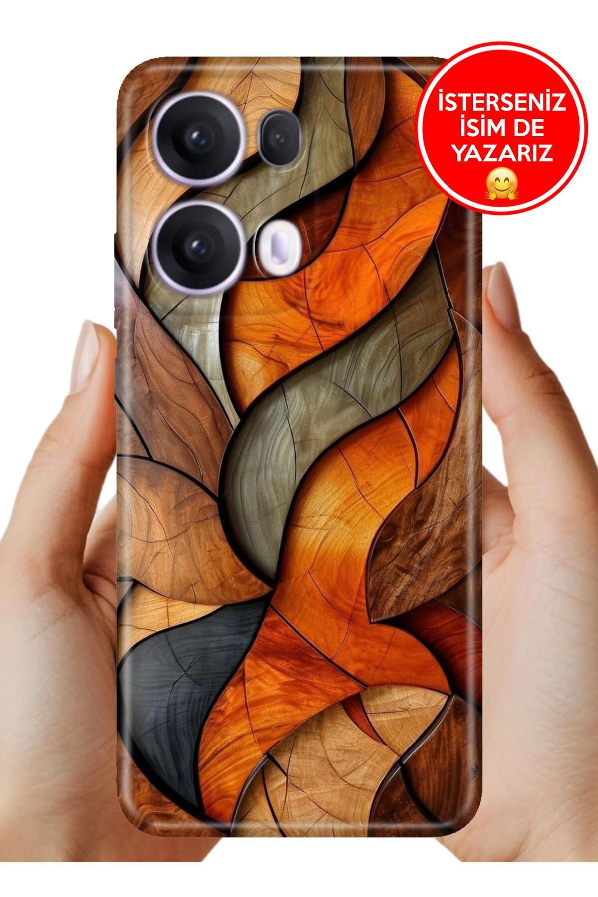 OPPO Reno 13 Pro Kılıf Oppo Reno 13 Pro Desenli Şeffaf Kılıf Üzeri Silikon Polaz