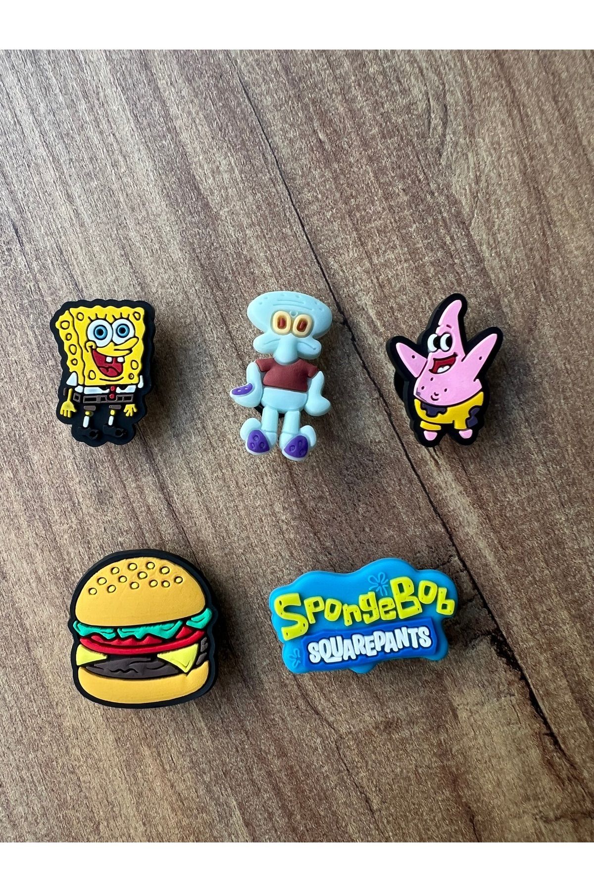 cmtgroup Jibbits Terlik Süsü Sünger Bob 5 Adet Patrick Squidward Dokunaç Salyangoz Gary Sünger Bob Karakter