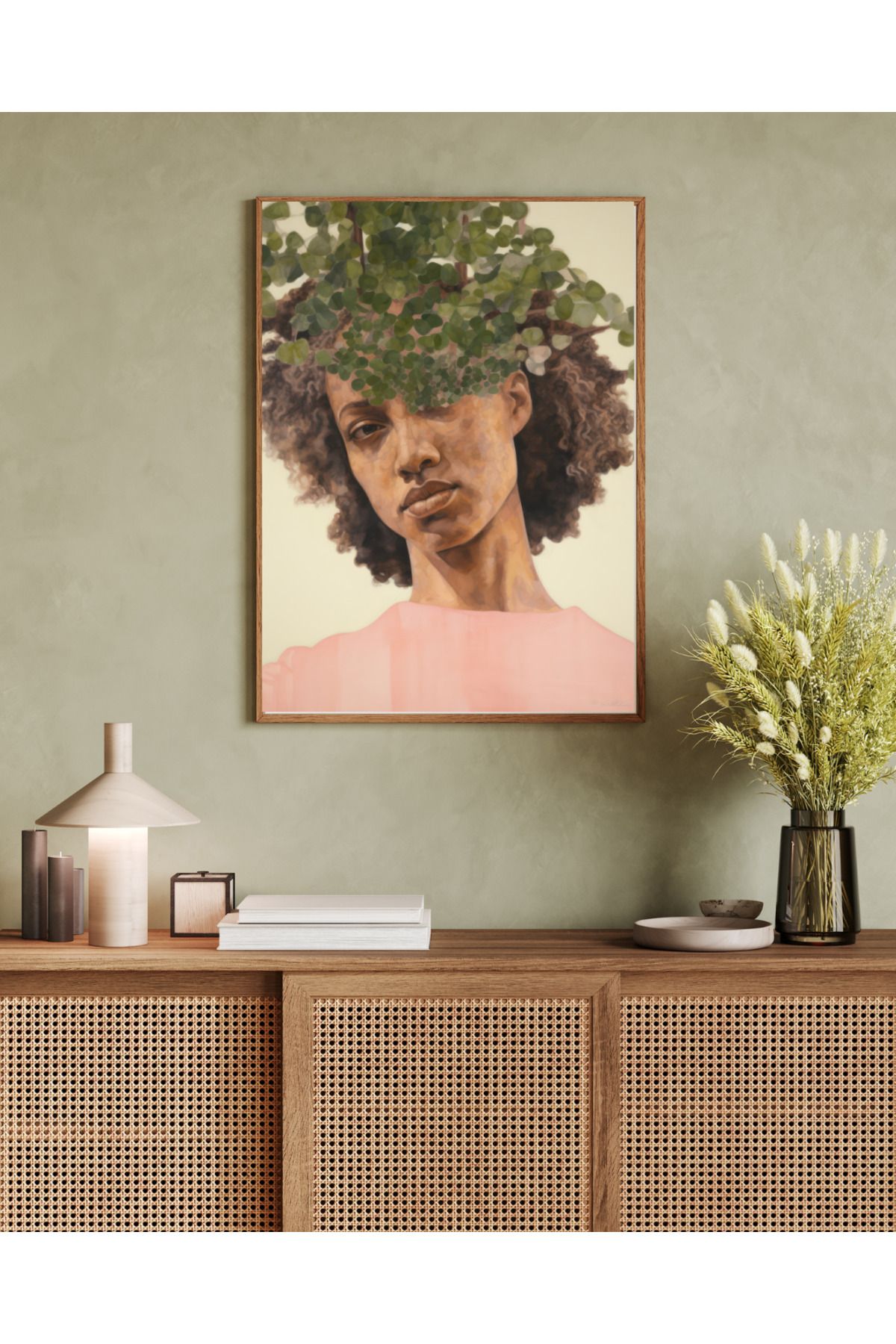 woodhomeworks tek parça salon ofis dekor tablo