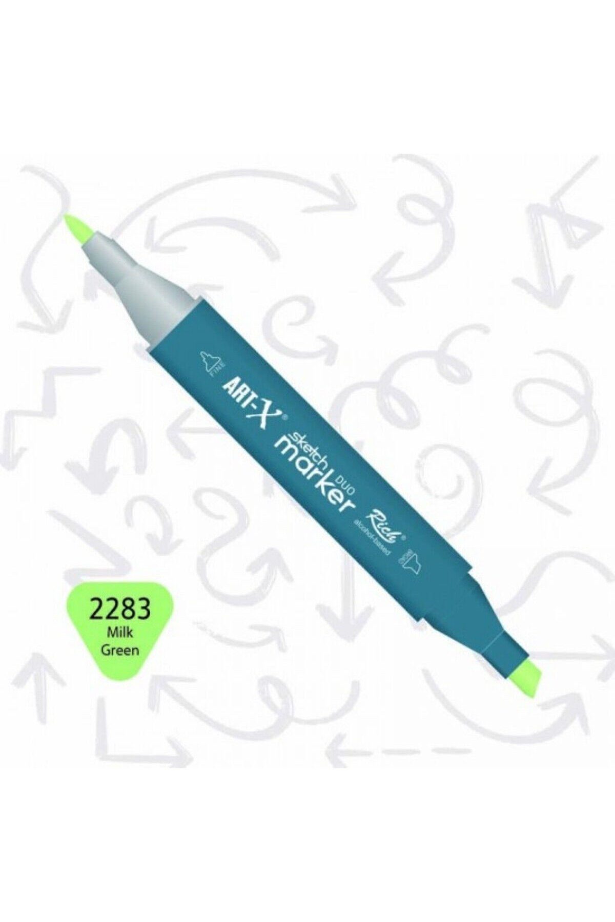 Art Tone ART-X Çift Uçlu Sketch Alkol Bazlı Marker Kalem 2283 Milk Green