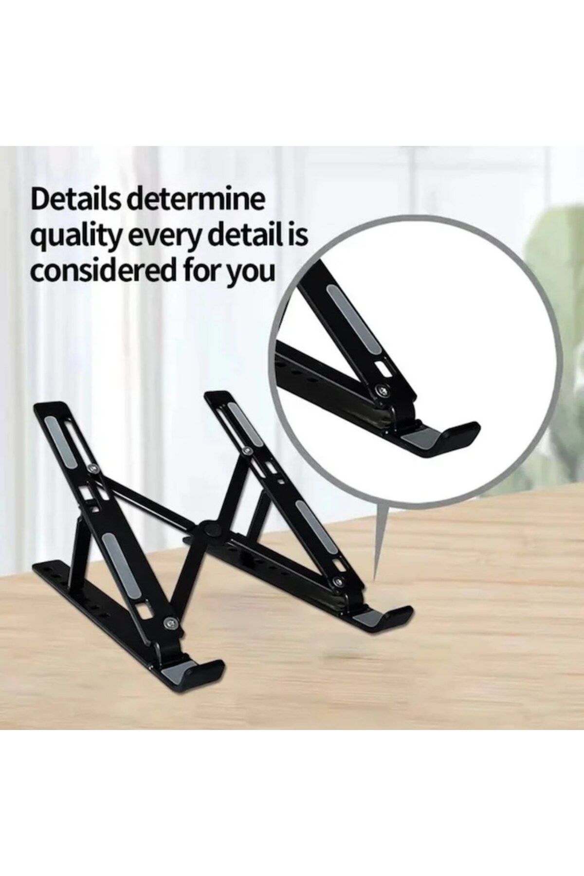 OEM-Stand for Laptop and Tablet, Adjustable in 6 Levels, Foldable, Portable, Anti-Slip Base, Maximum Com 3