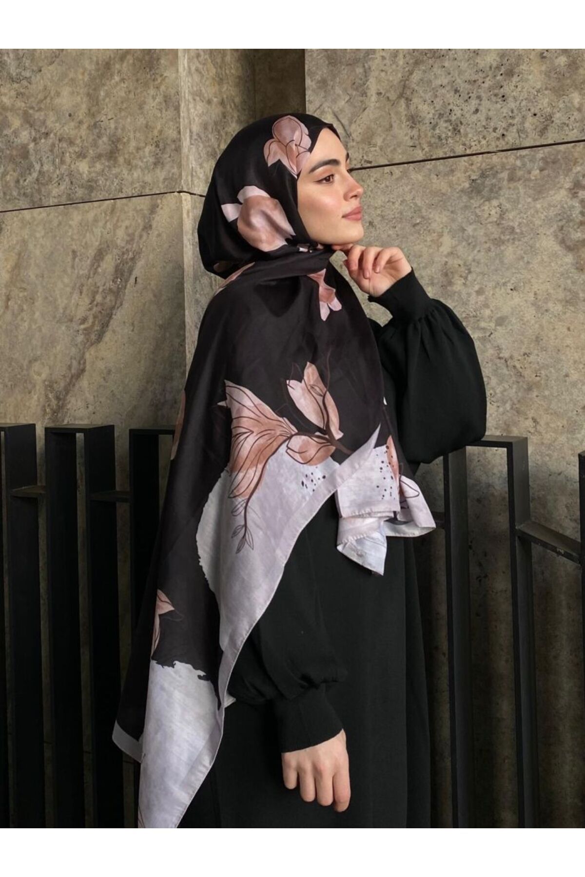 başörtü dükkanı Mercan Desen Şal