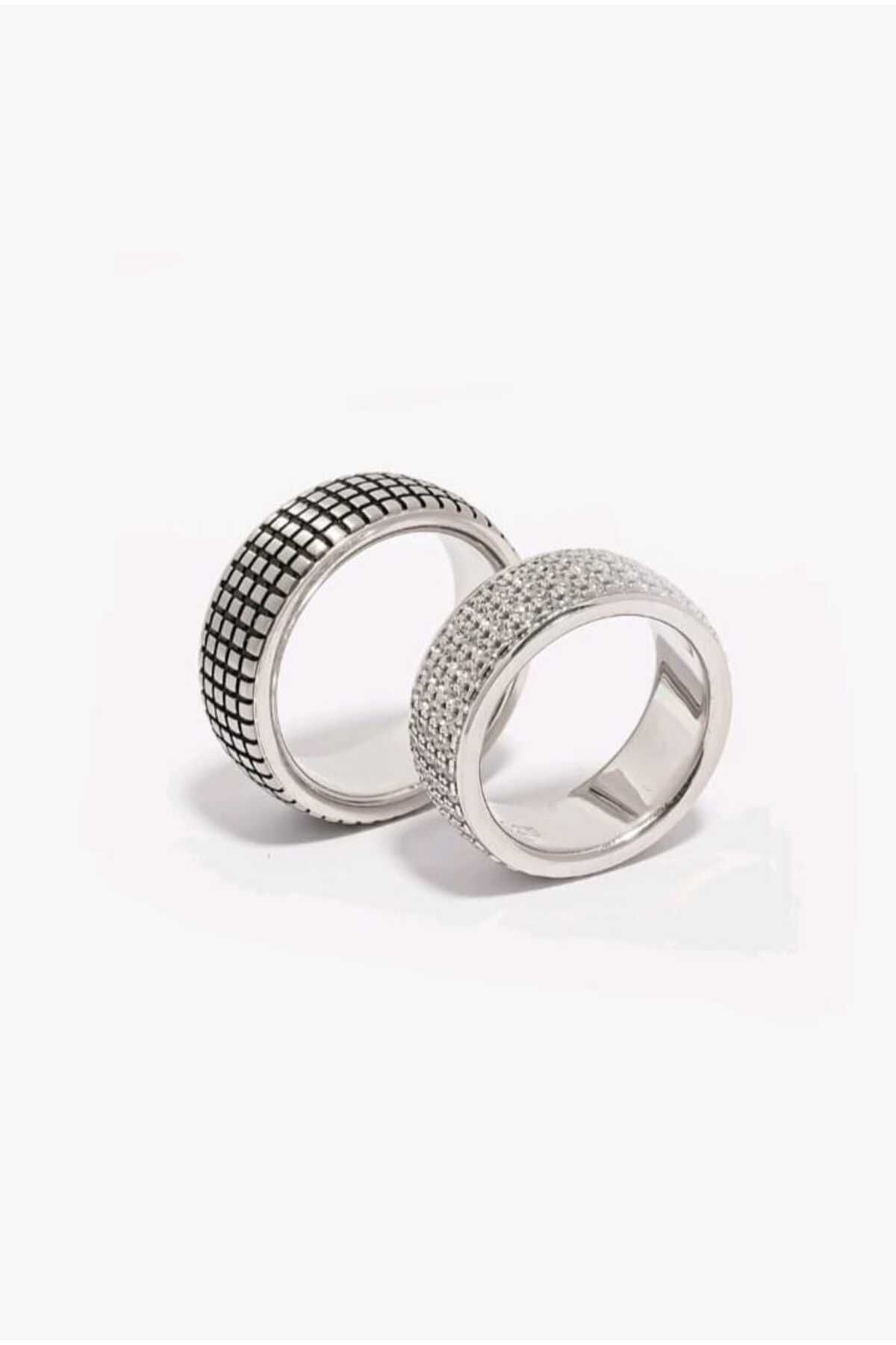 Sunset Jewelery Çift Frekans Gümüş Alyans