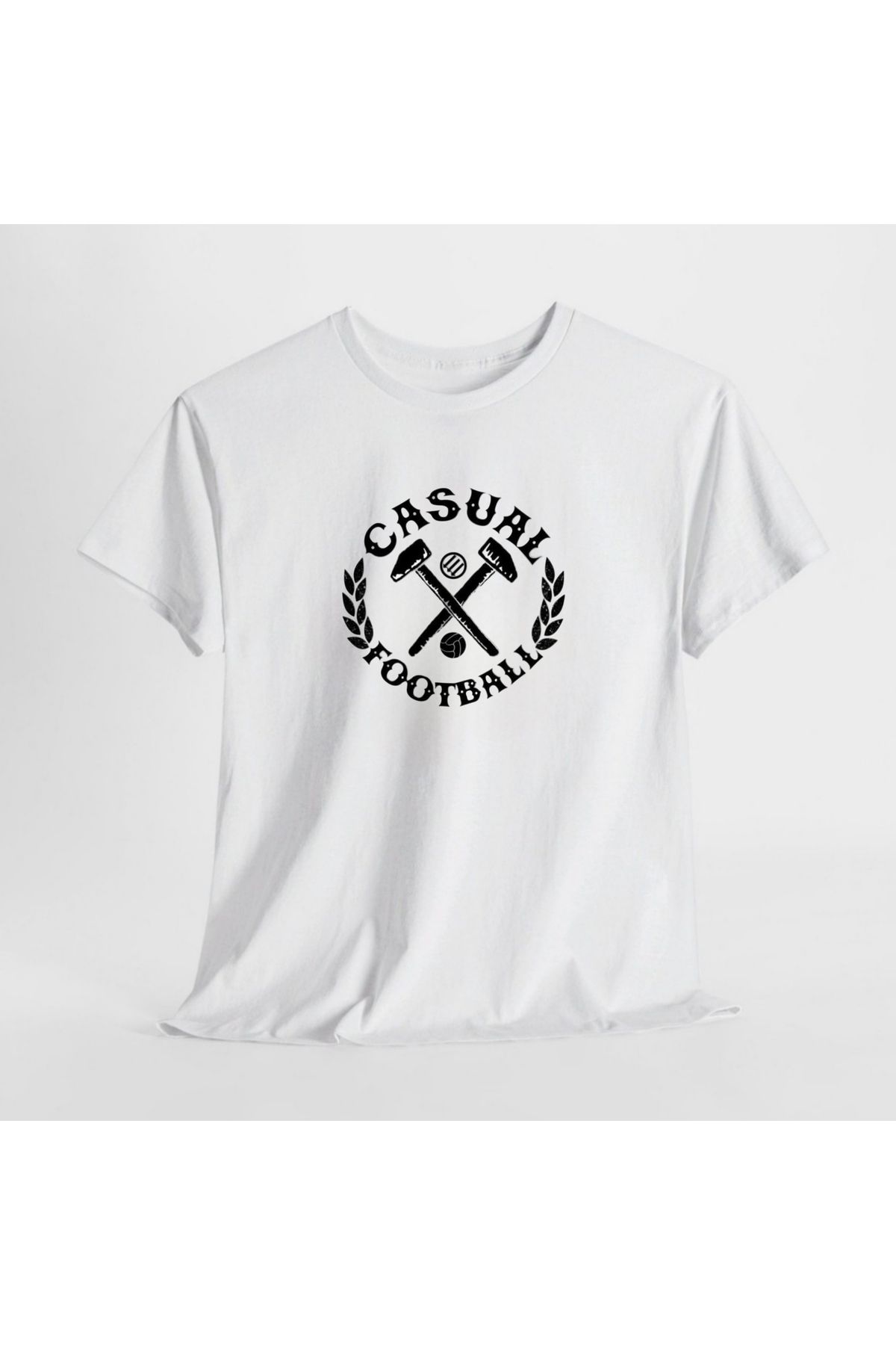 SARI CASUAL FOOTBALL ULTRAS TEMALI TSHIRT %100 PAMUK