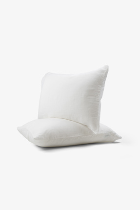 JOJOMIA Lona 2'li Keten Yastık Kılıfı 50x70 Beyaz