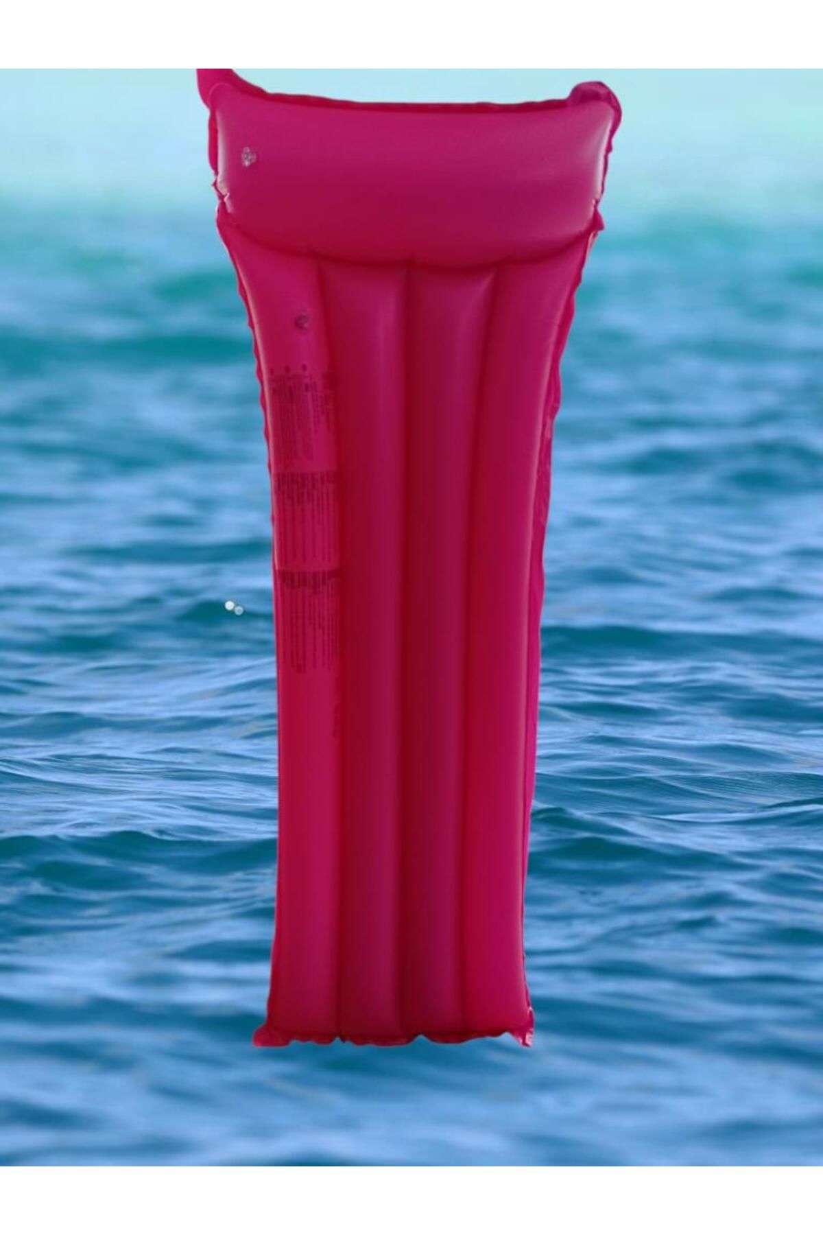 buradanaldım Düz Renk Kırmızı Yetişkin ve Çocuk Deniz Yatak,Şişme Yatak 46x160 Cm