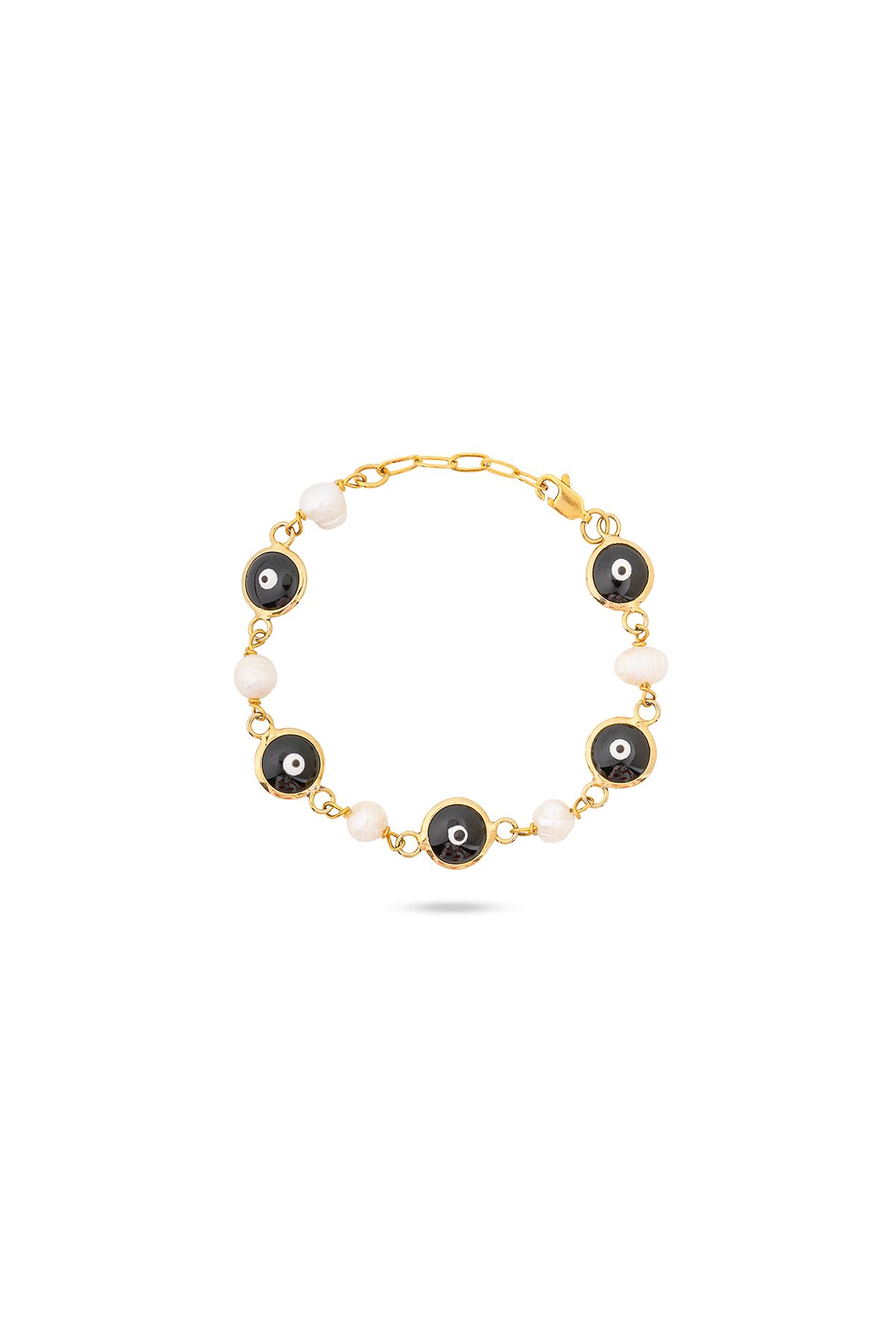 Soa Jewellery Lacivert Nazar Sıvama Eggy İnci Tasarım Bileklik