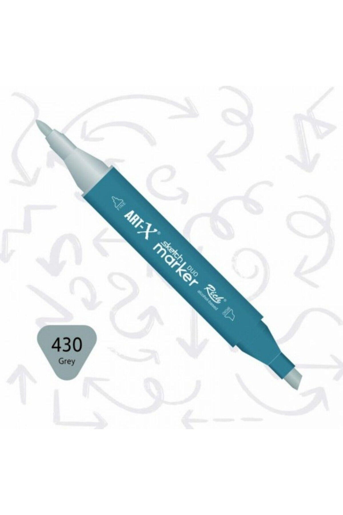 Art Tone ART-X Çift Uçlu Sketch Alkol Bazlı Marker Kalem 430 Grey