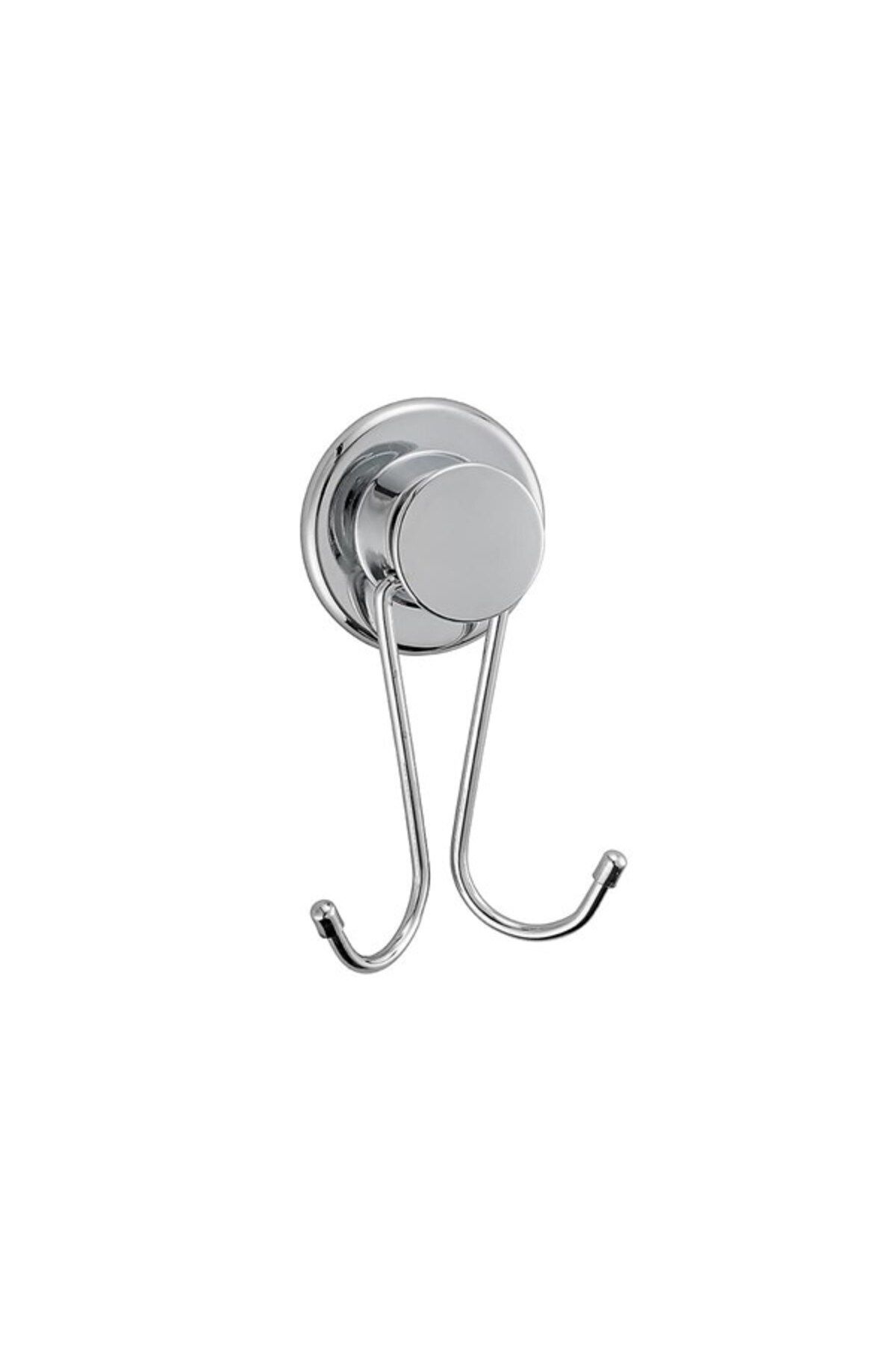 SANEC ® 2 Kancalı Yapışkanlı Askılık Mutfak Banyo Duvar Yüzeyi Askısı