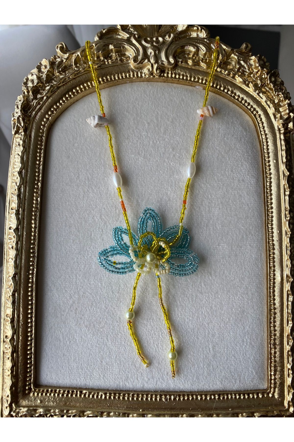 Glowelier “Cunda” Çiçek Kolye | Handmade