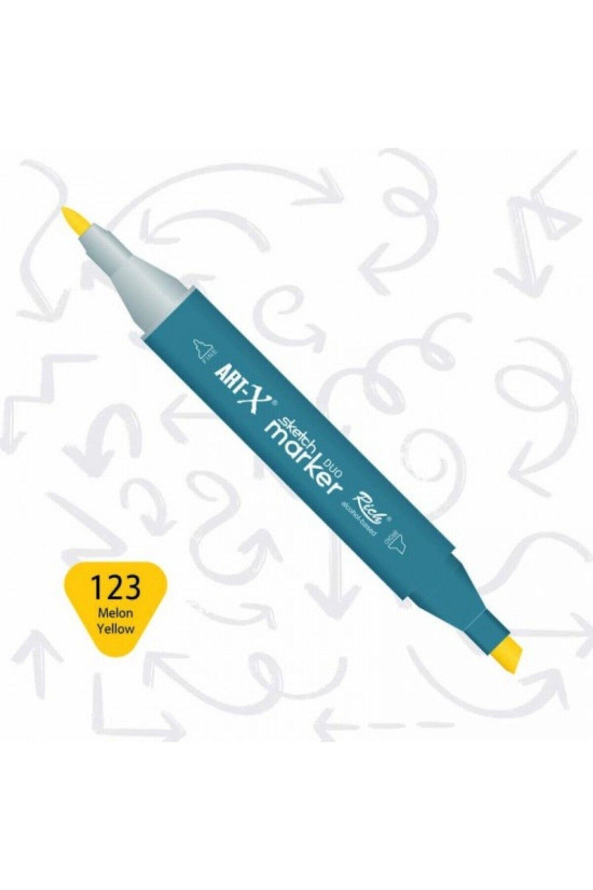 Art Tone ART-X Çift Uçlu Sketch Alkol Bazlı Marker Kalem 123 Melon Yellow