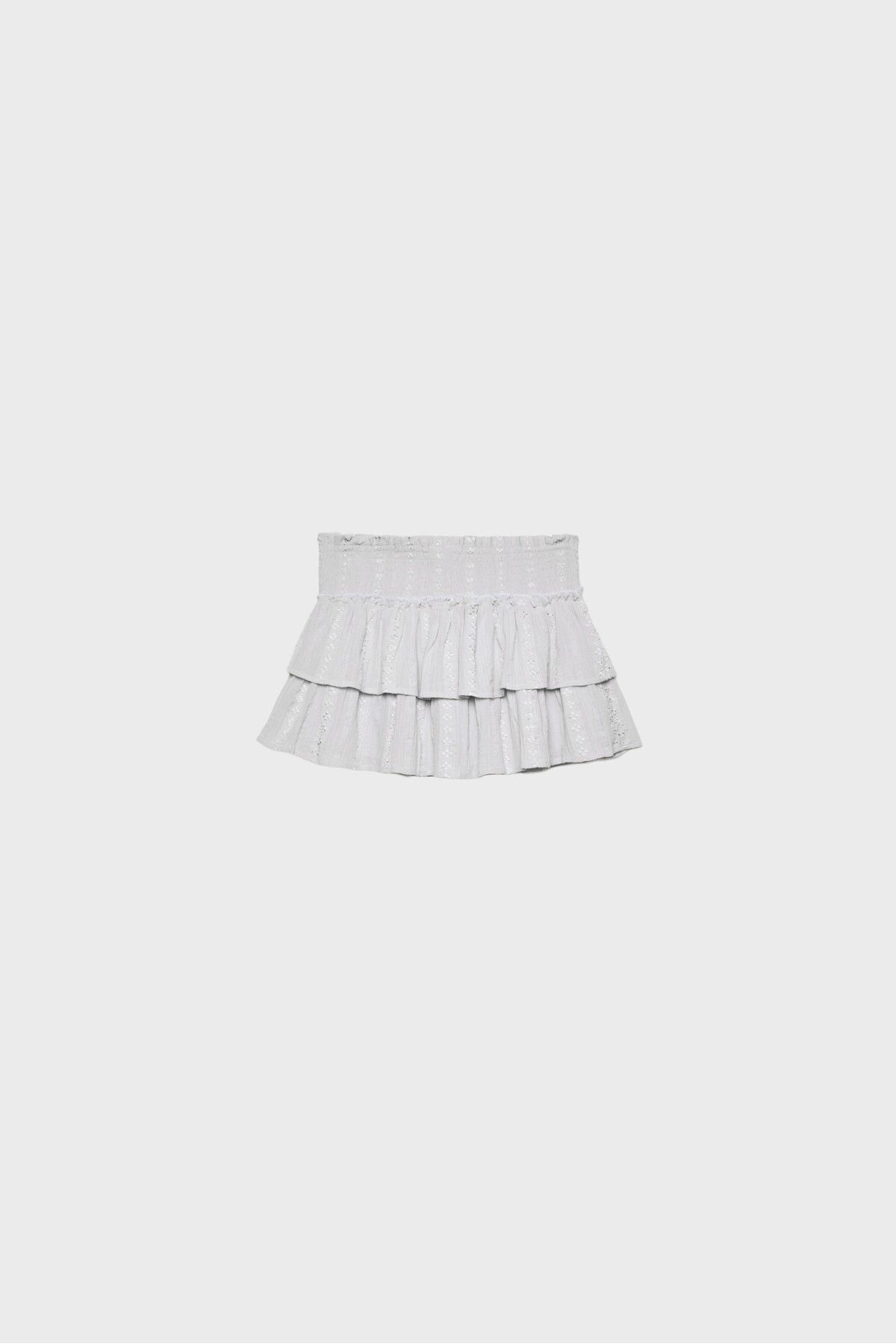 Stradivarius-Flowing skort with ruffles 7