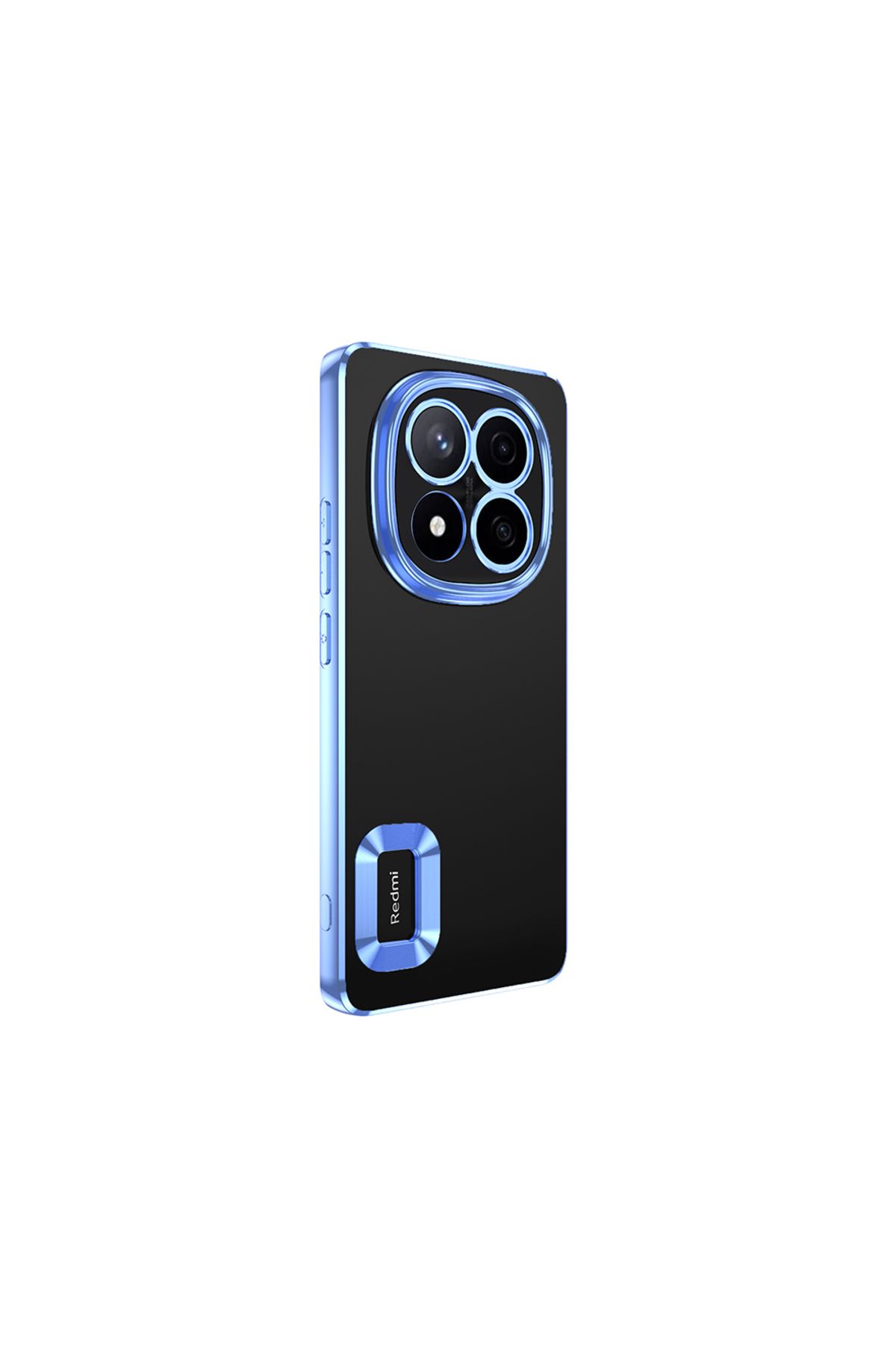 GRABONO Xiaomi Redmi Note 14 Pro Plus Kılıf Lens Korumalı Kenarları Platin Kaplama Arkası Şeffaf Logo Kapak