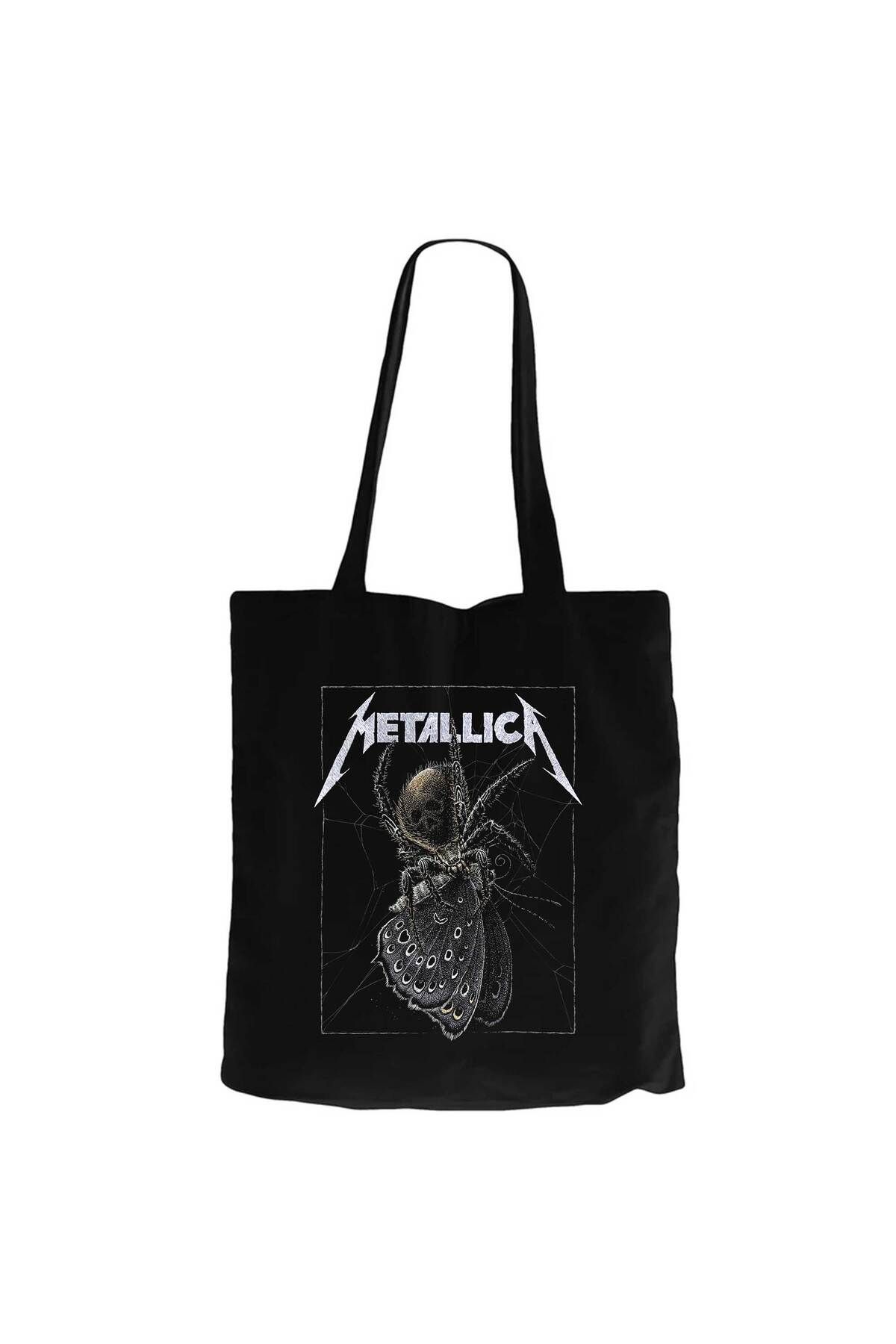 Z zepplin Metallica Lisbon Siyah Kanvas Bez Çanta