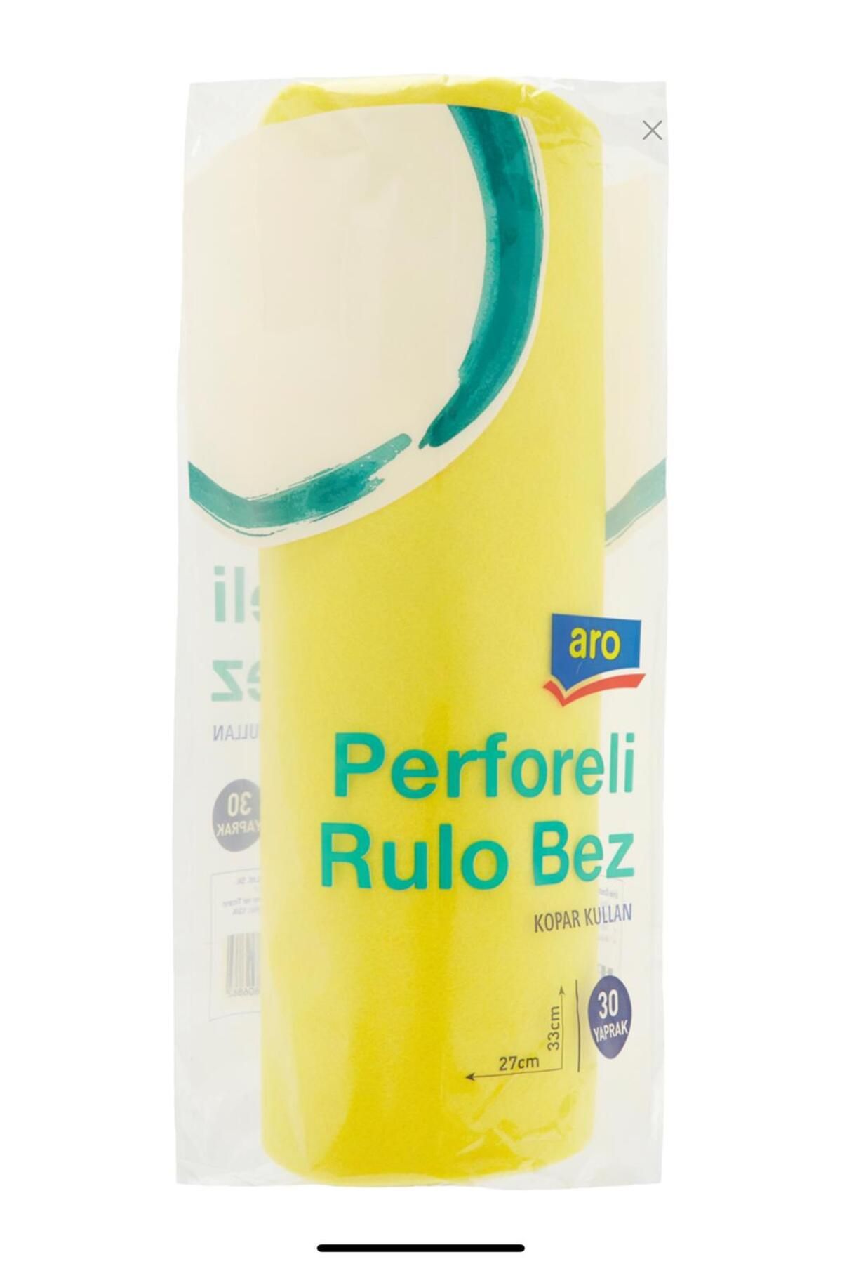 Aro PERFORELİ SARI TEMİZLİK BEZİ 27 CM - 33 CM - 30 YAPRAK