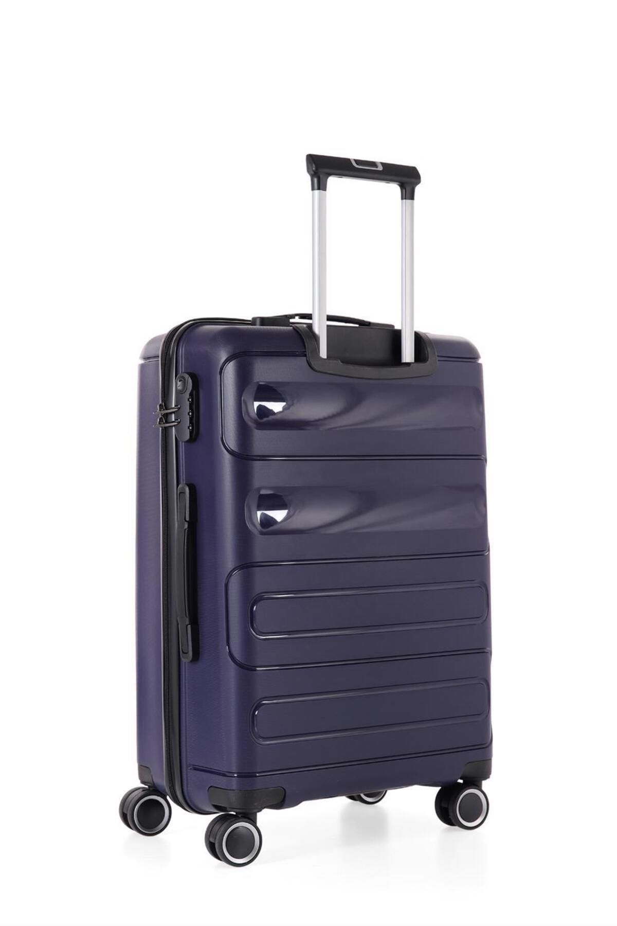 ÇÇS ÇÇS Trolley Polipropilen Unisex Orta Boy Valiz ÇÇS5225 Lacivert