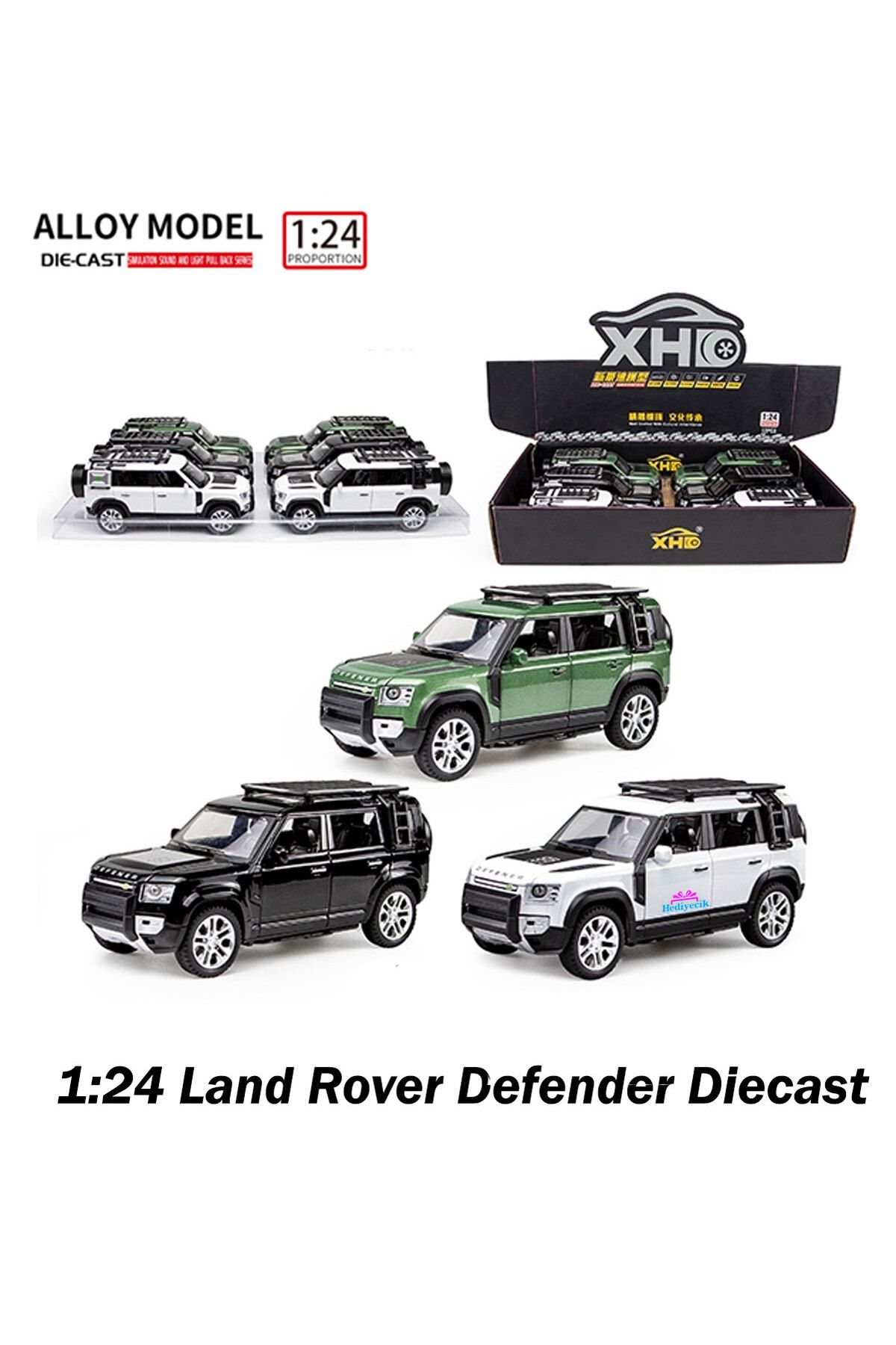 hediyecik 1:24 Land Rover Defender Diecast Koleksiyon Metal Model Araba