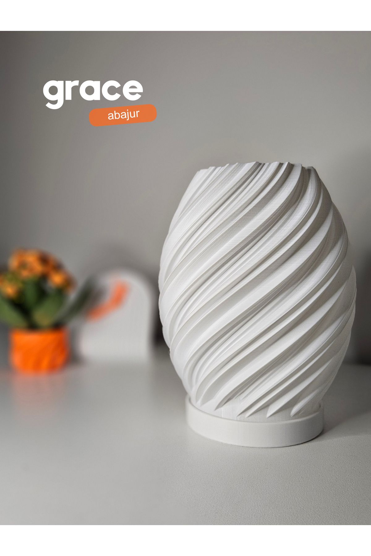 GSK Grace Dekoratif Abajur | Masa Lambası Yatak Odası, Salon Ve Ofis Aydınlatma