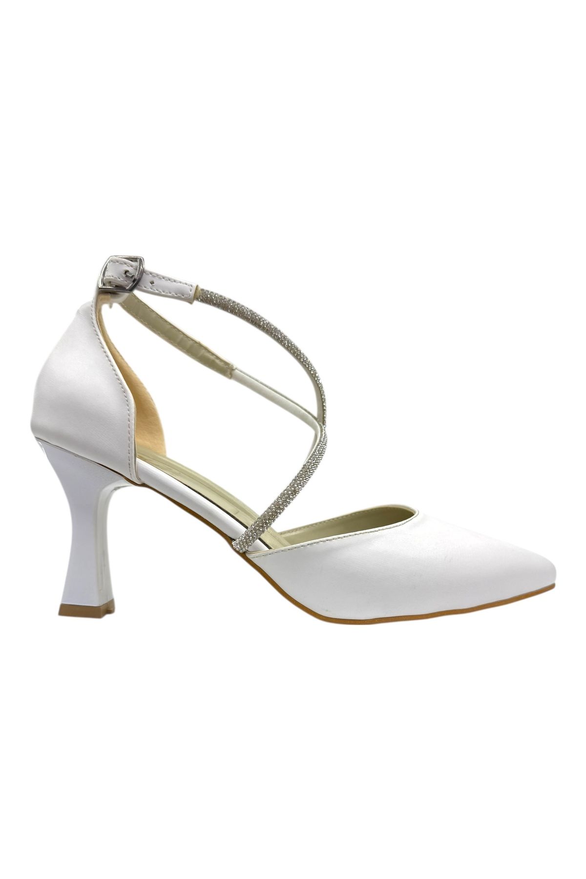 Shoes Çapraz Kristal Bantlı Stiletto