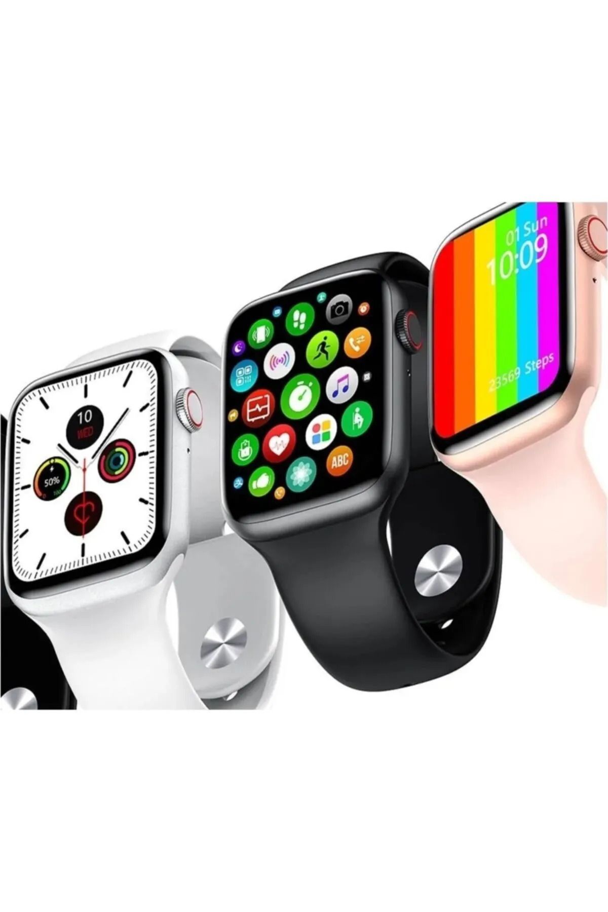 Marka Aksesuar Watch 7 Premium Smartwatch 2025 Yeni Akill Saat Nfc Siri Gps Bluetooth Cagri Android Los.