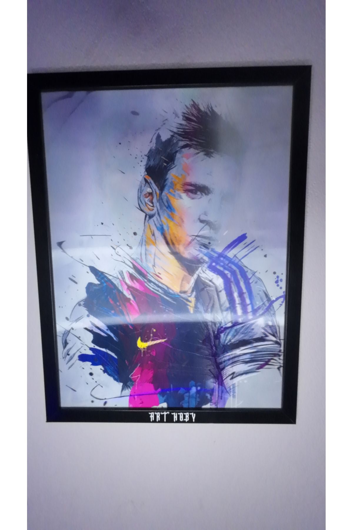 ArtHoby Ronaldo x Messi Lenticular 3D Hareketli Tablo (ÇERÇEVESİZ)
