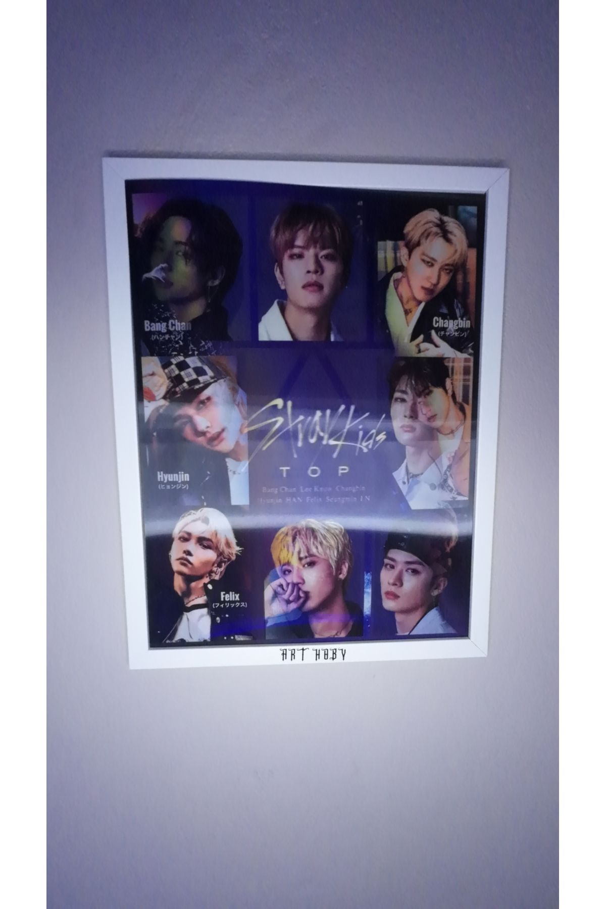 ArtHoby BTS Lenticular 3D Hareketli Tablo Model 1 (ÇERÇEVESİZ)