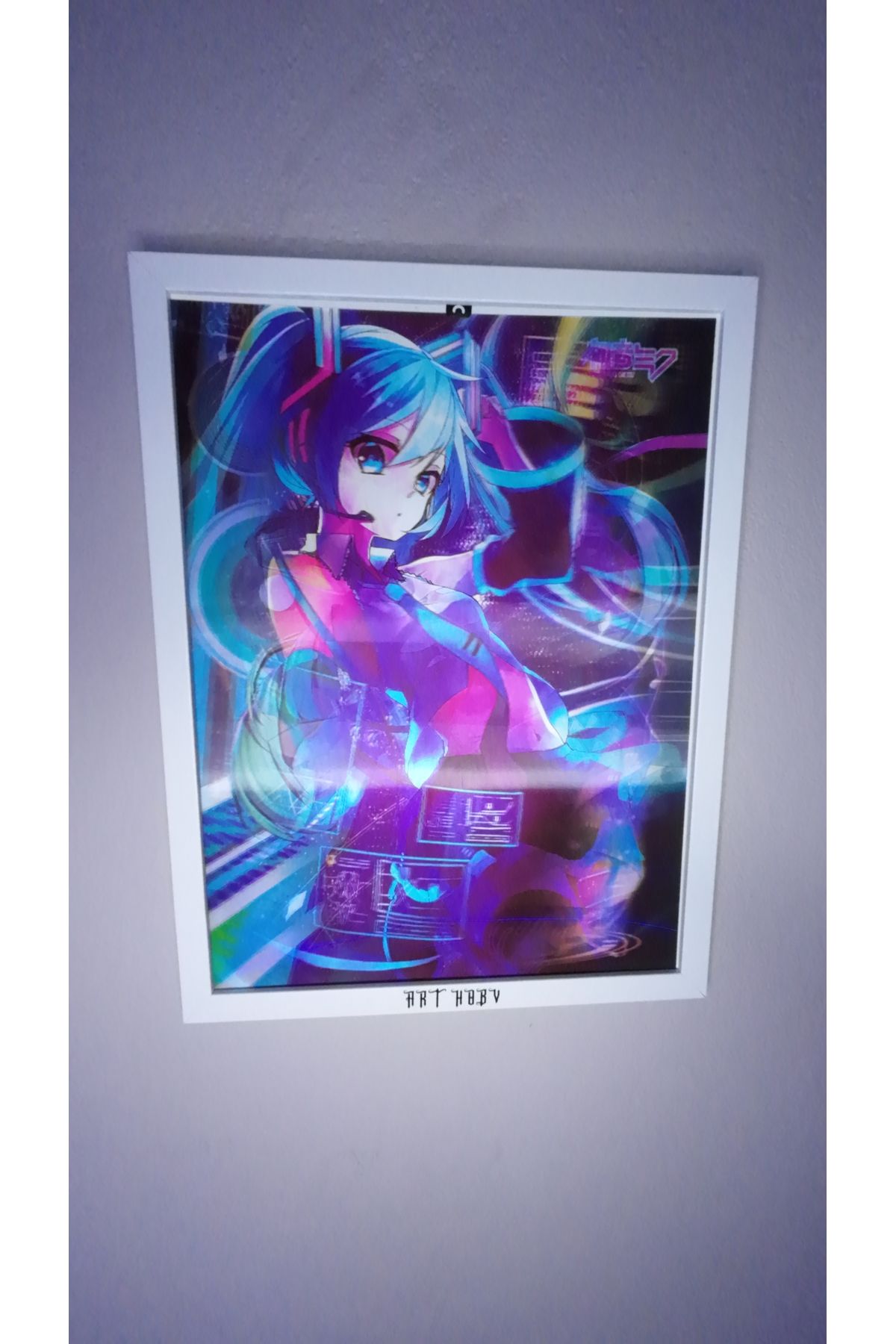 ArtHoby Miku Lenticular 3D Hareketli Tablo (ÇERÇEVESİZ)