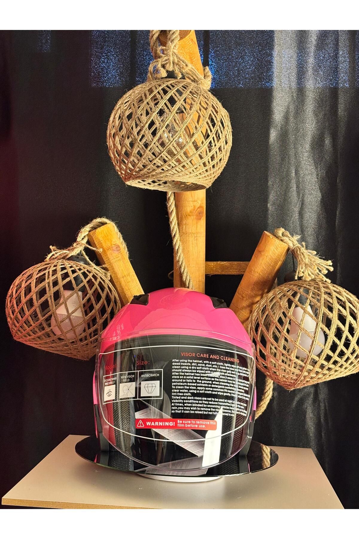 JK JK512 GÜNEŞ VİZÖRLÜ YARIM KASK