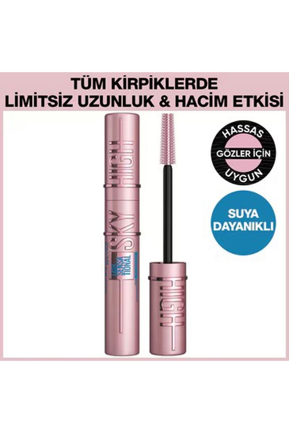 Maybelline New York Lash Sensational Sky High Suya Dayanıklı Waterproof Maskara