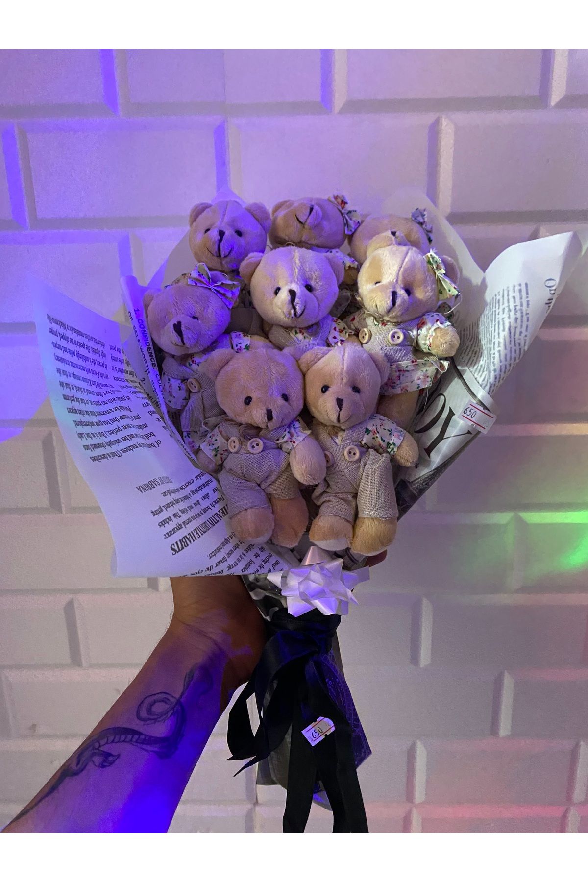 Store Tatlı Romantik Peluş Buket Ayıcık