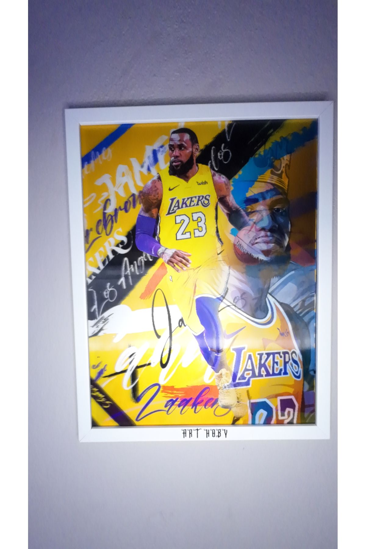 ArtHoby Lebron James Lenticular 3D Hareketli Tablo (ÇERÇEVESİZ)
