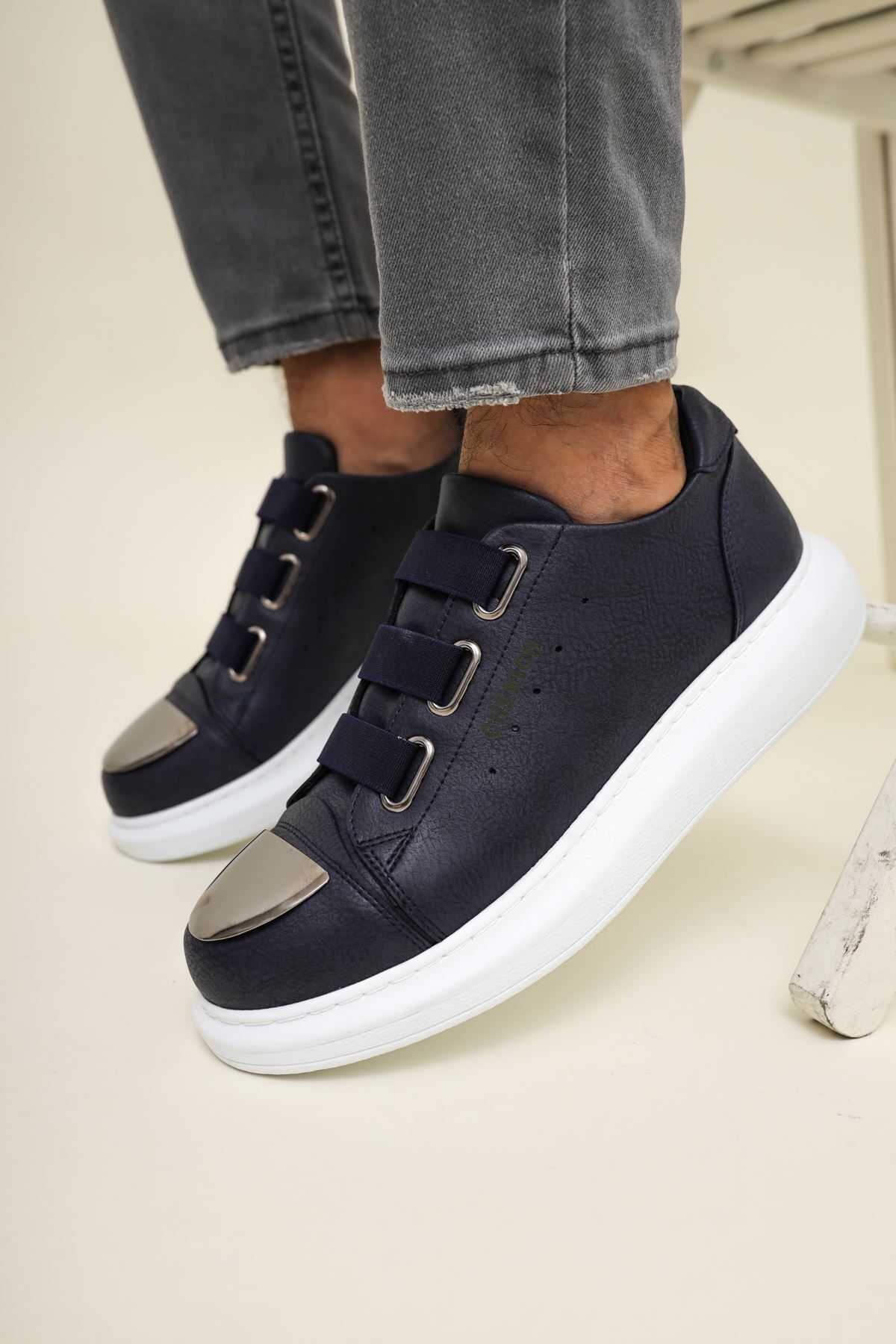 devrialemshoes CH251 CBT Mirror Erkek Ayakkabı LACIVERT