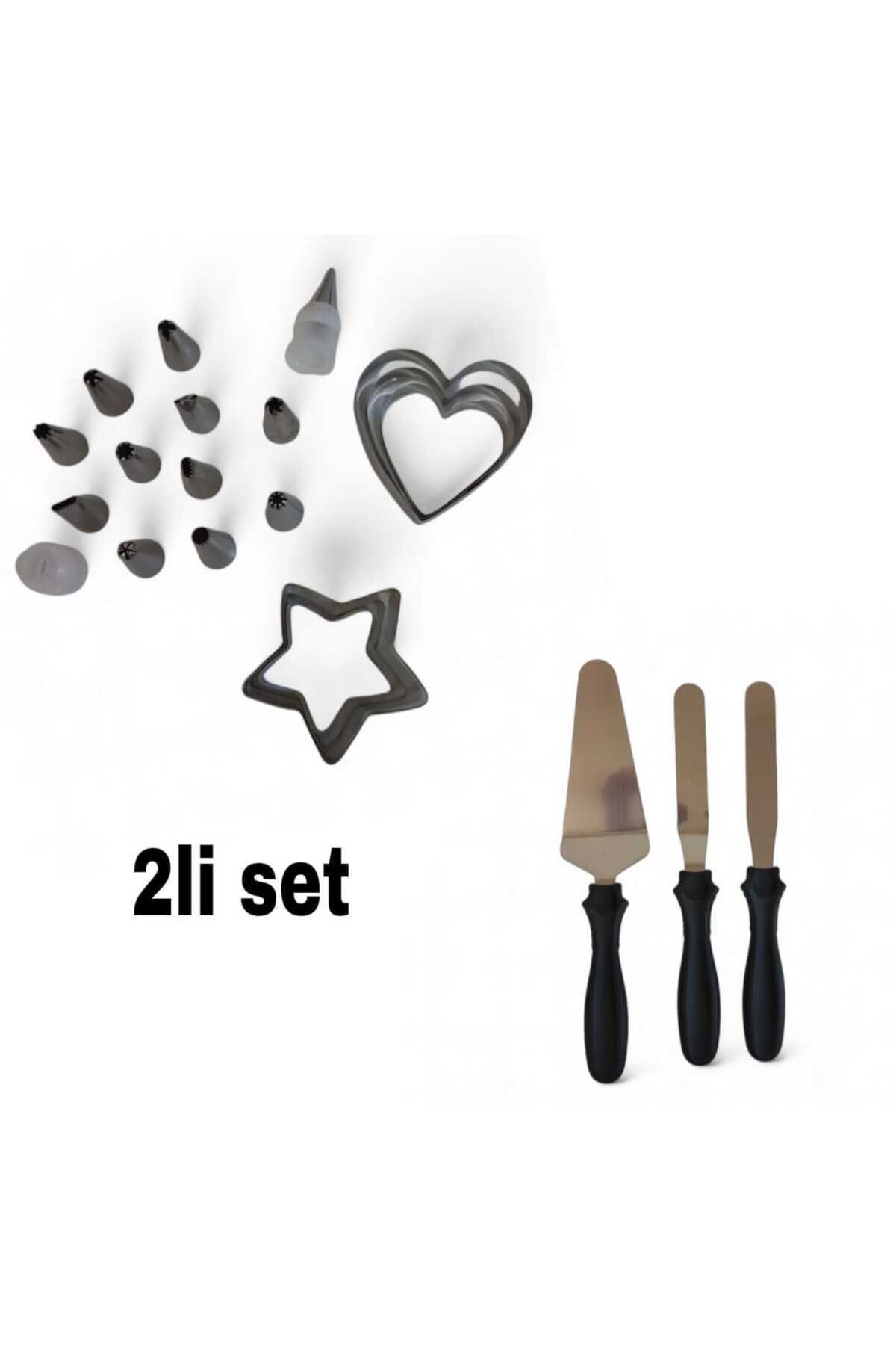 cephome güvenilir alışverişin adresi 12'li krema ucu 3'lü pasta spatula seti