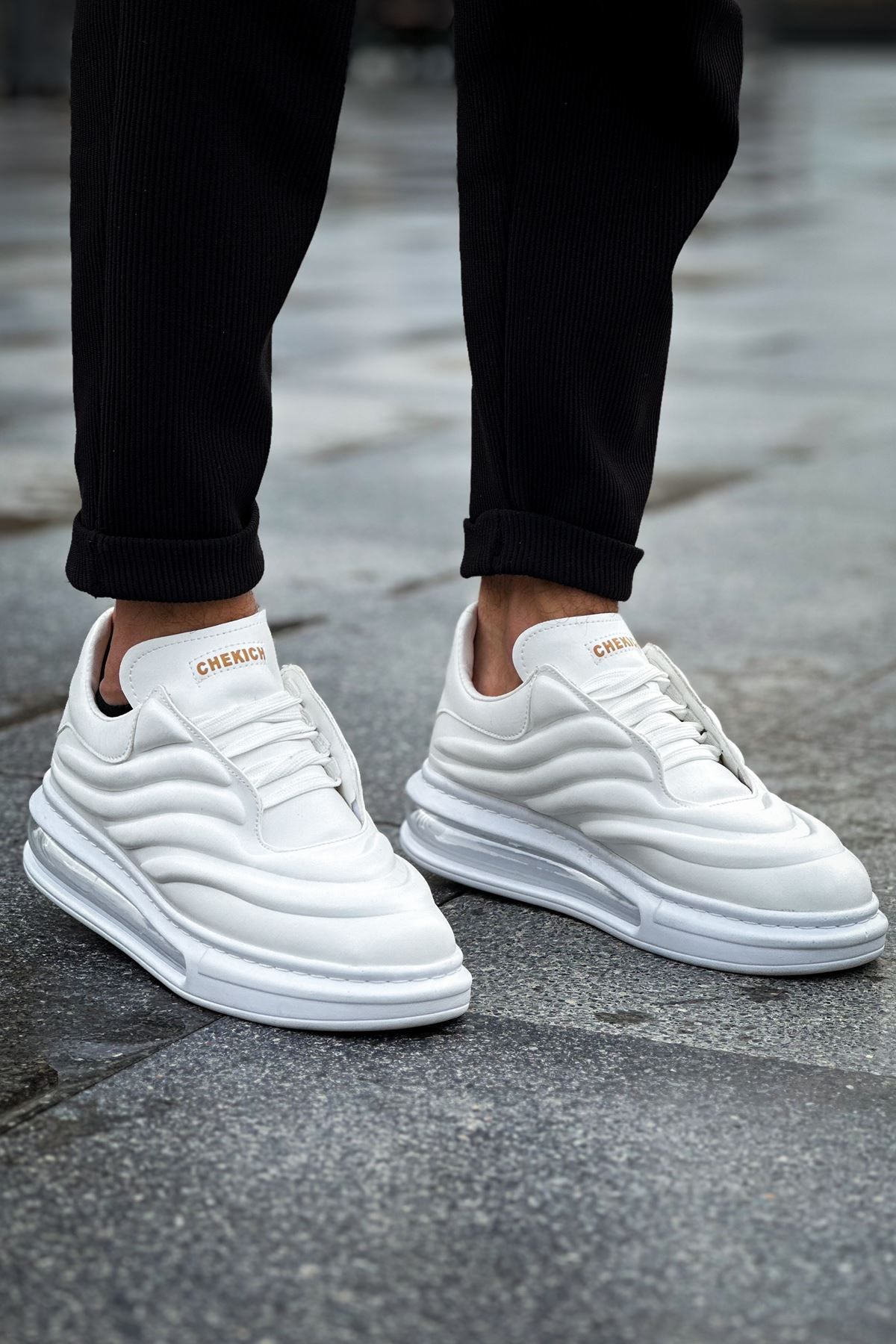 devrialemshoes CH299 FBT Sollıevo Erkek Ayakkabı BEYAZ