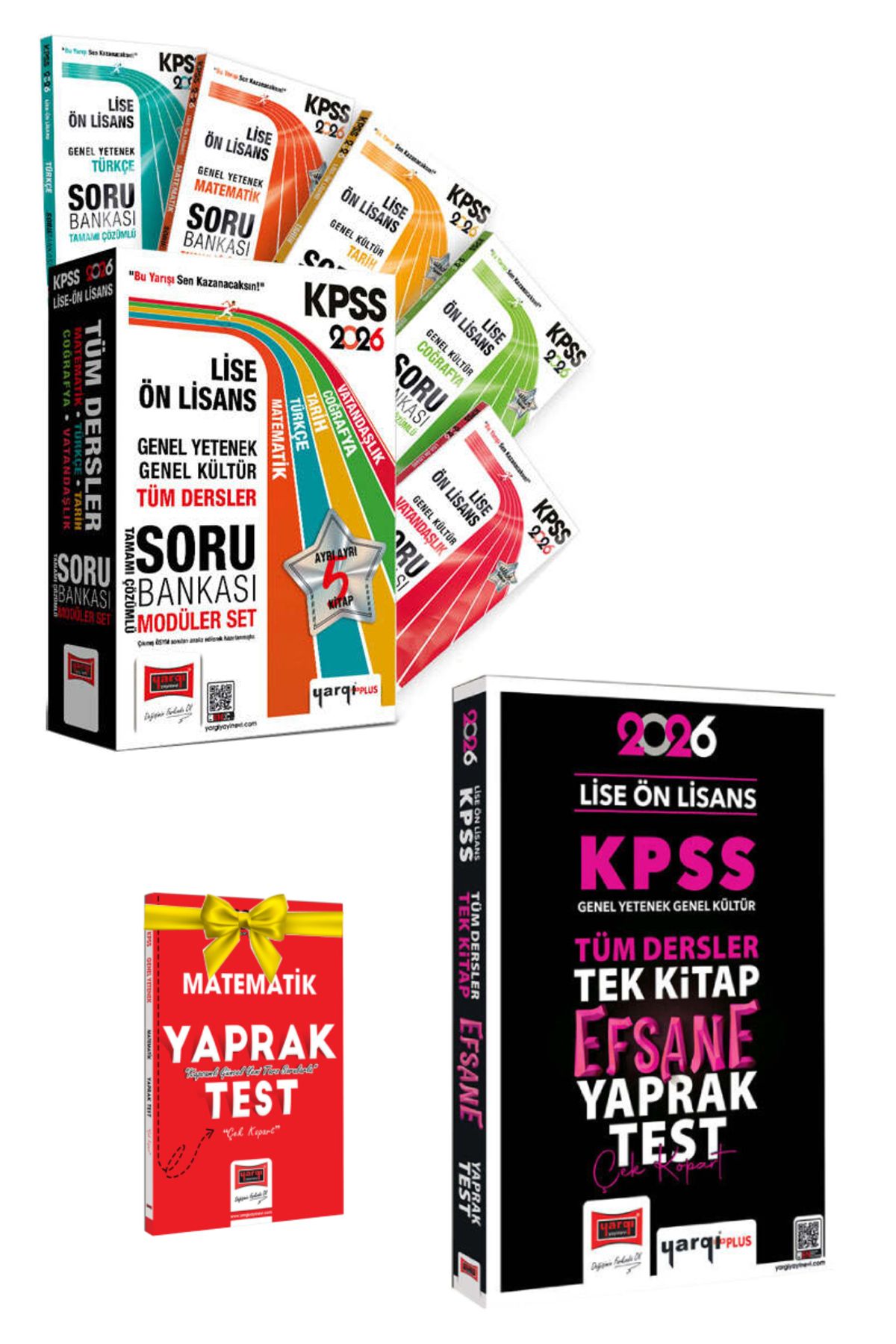 Yargı Yayınları 2026 Yargı Lise Ön Lisans Soru Bankası Seti+Lise Ön Lisans Yaprak Test+Hediye