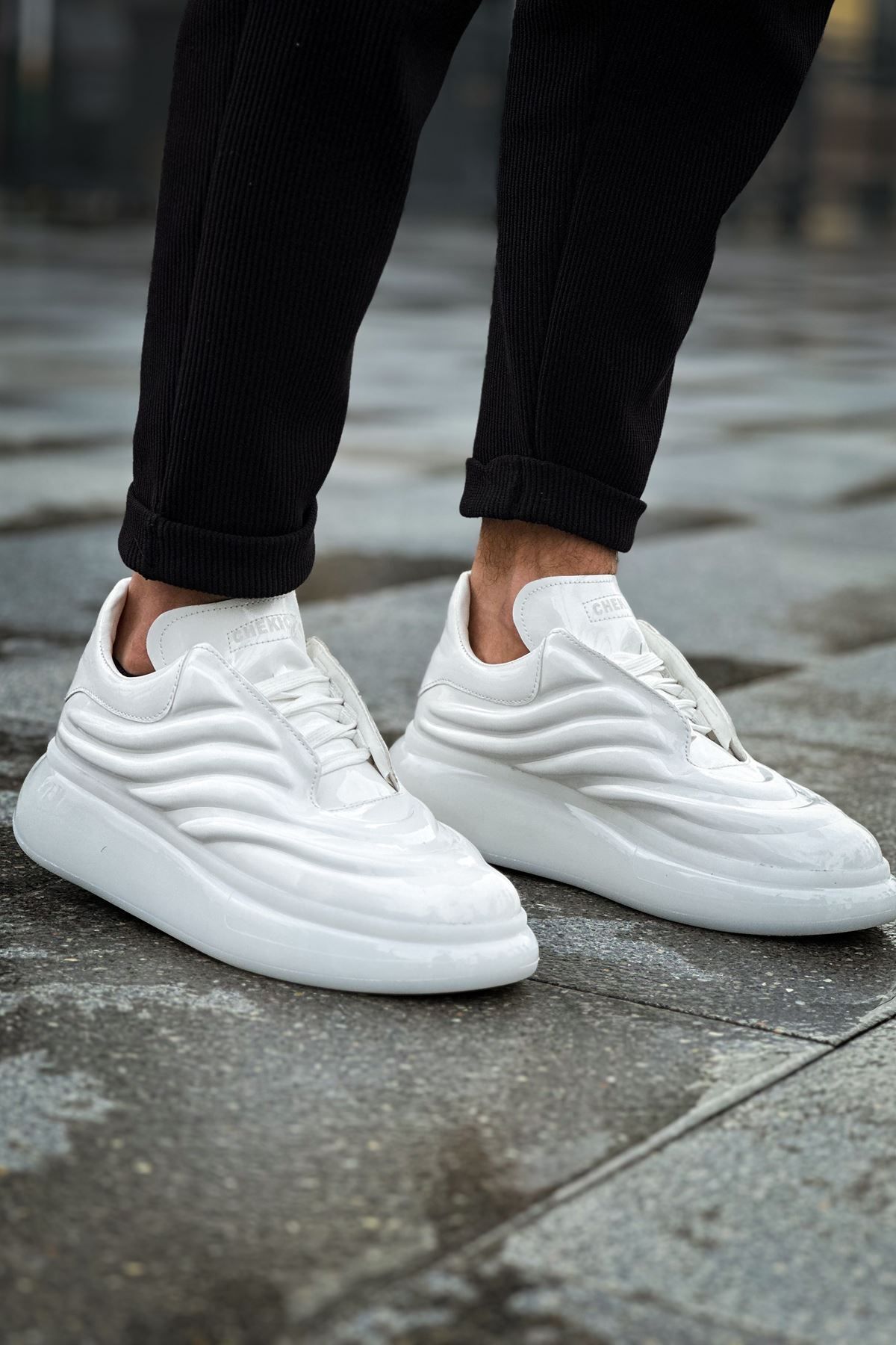 devrialemshoes CH295 RRT Sollıevo Erkek Ayakkabı BEYAZ